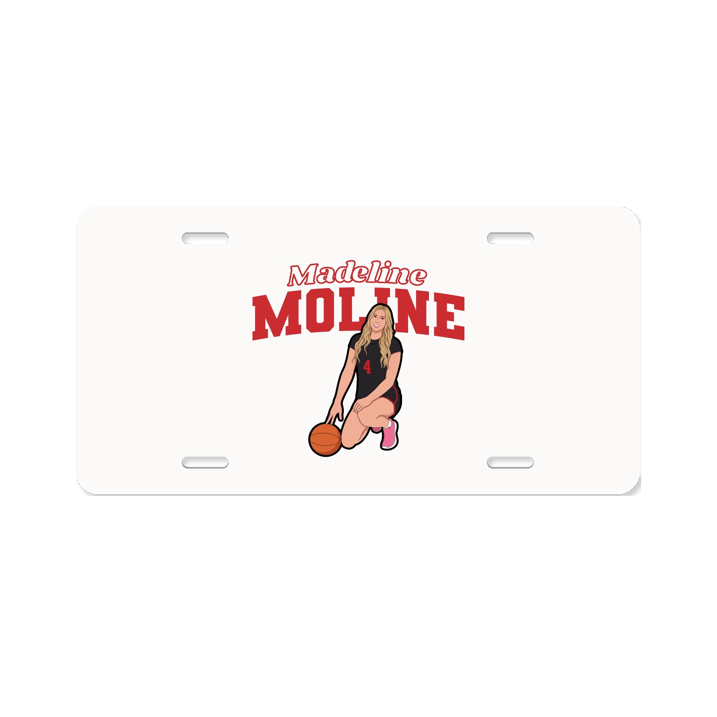 License Plate — Name Arch in Classic