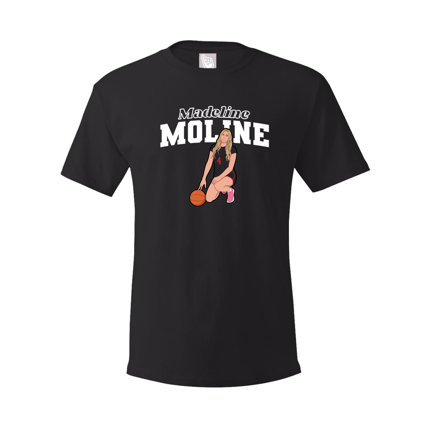 Youth Tee — Name Arch in Black