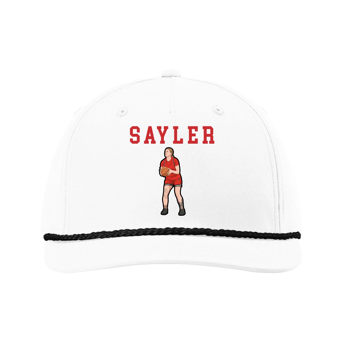 Five-Panel Classic Rope Cap — Shirsey in White