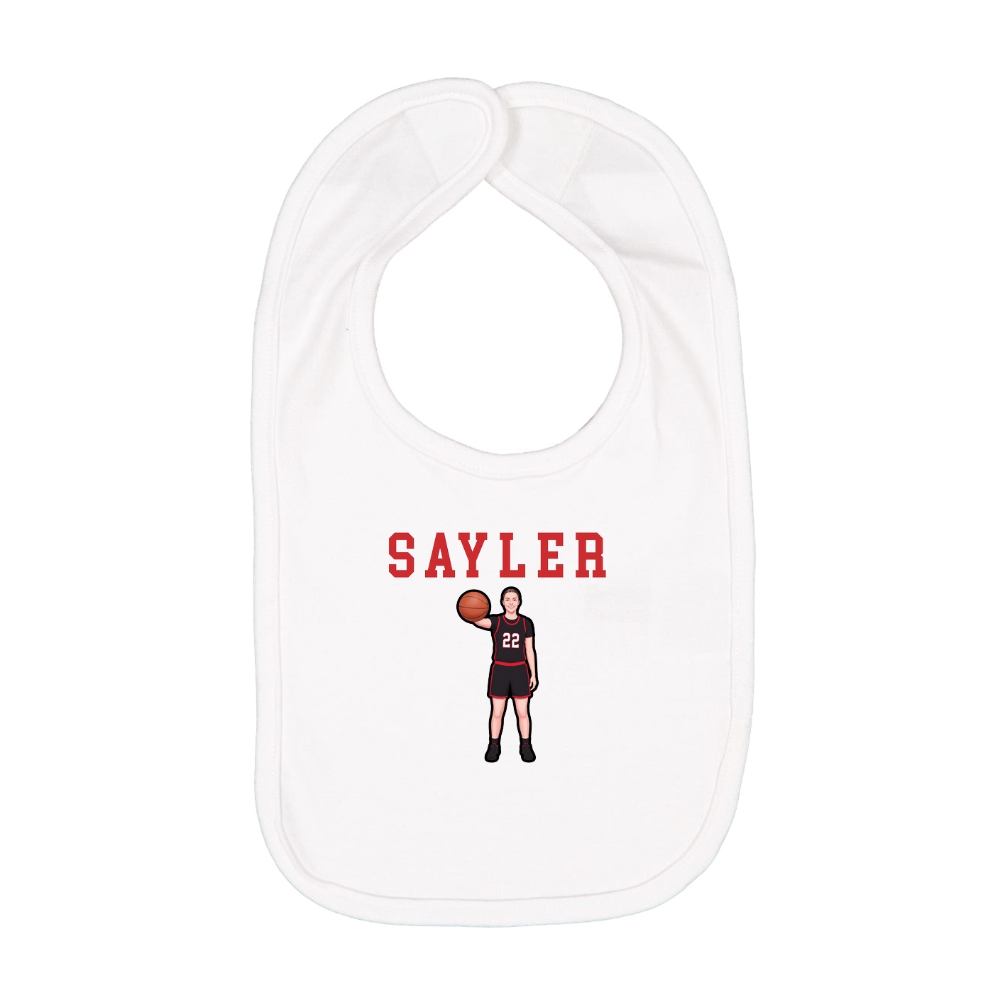 Infant Bib — Shirsey in White