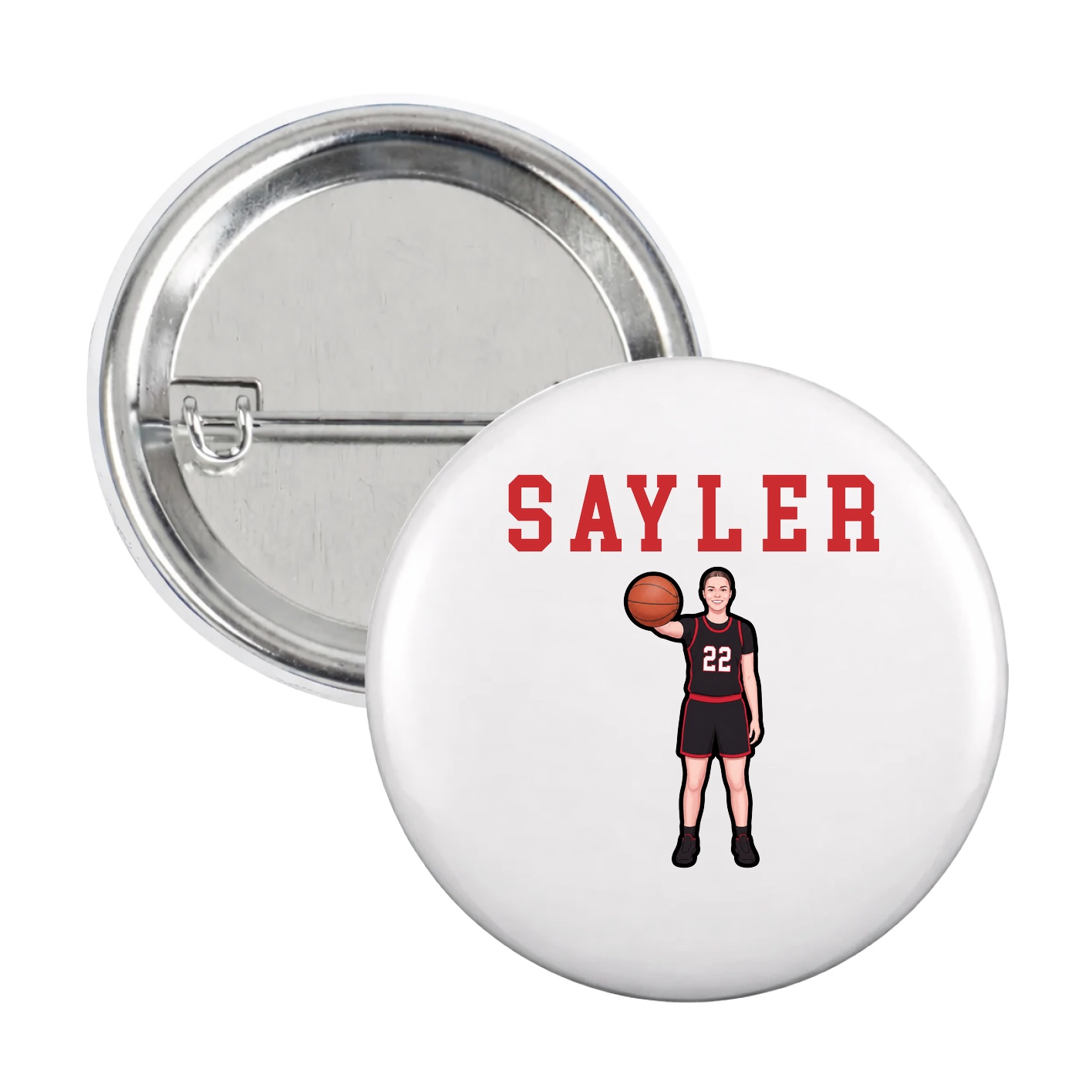 Game Day Button — Shirsey in White