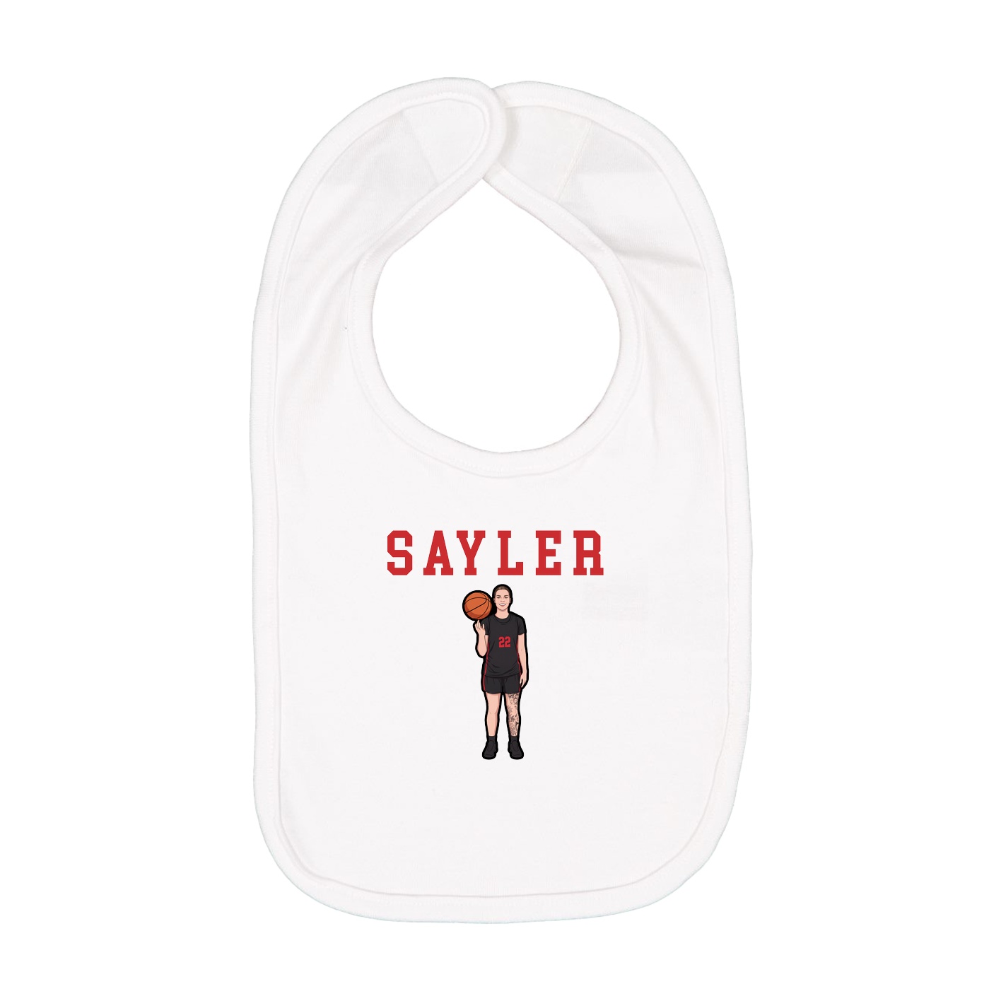 Infant Bib — Shirsey in White