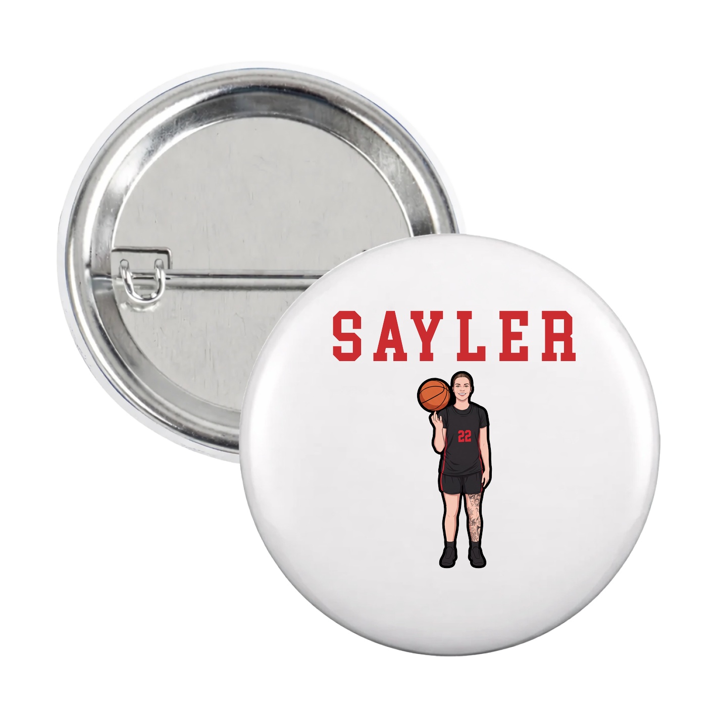 Game Day Button — Shirsey in White