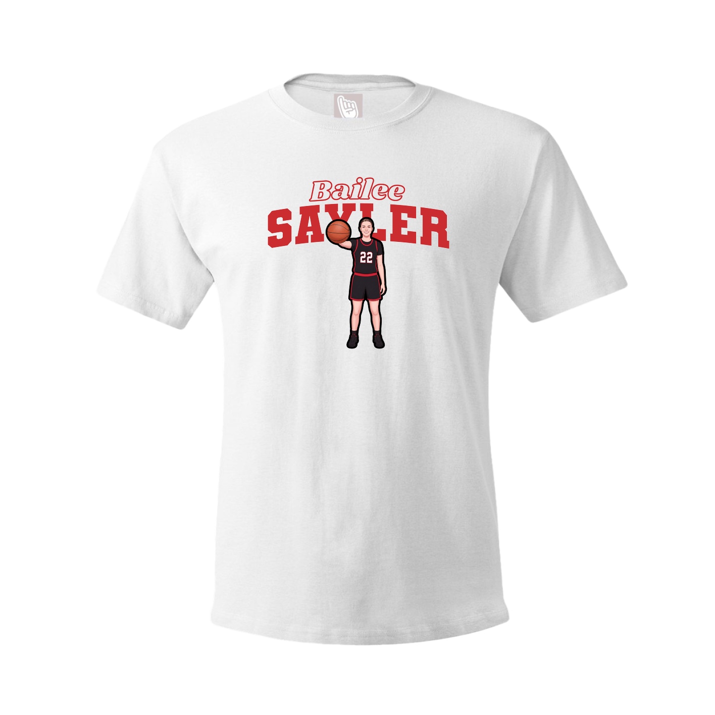 Tee — Name Arch in White