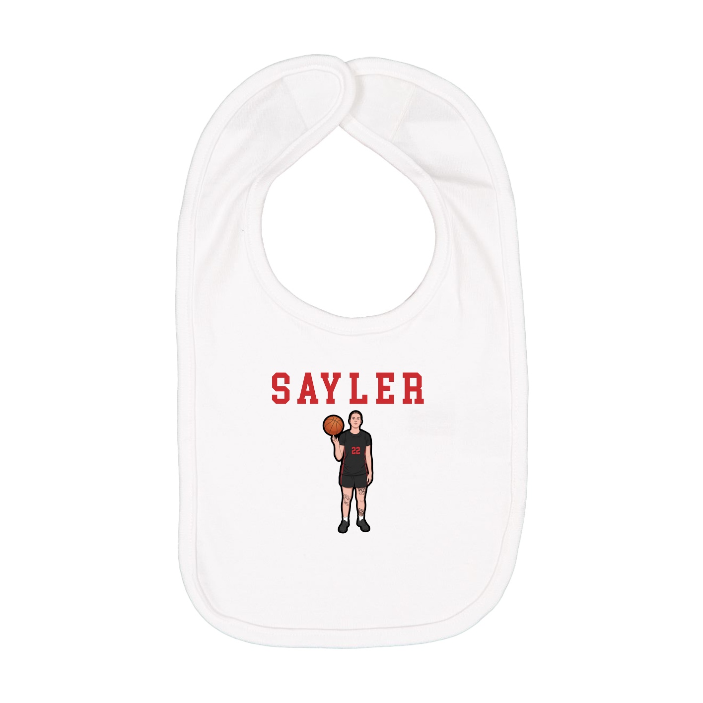 Infant Bib — Shirsey in White