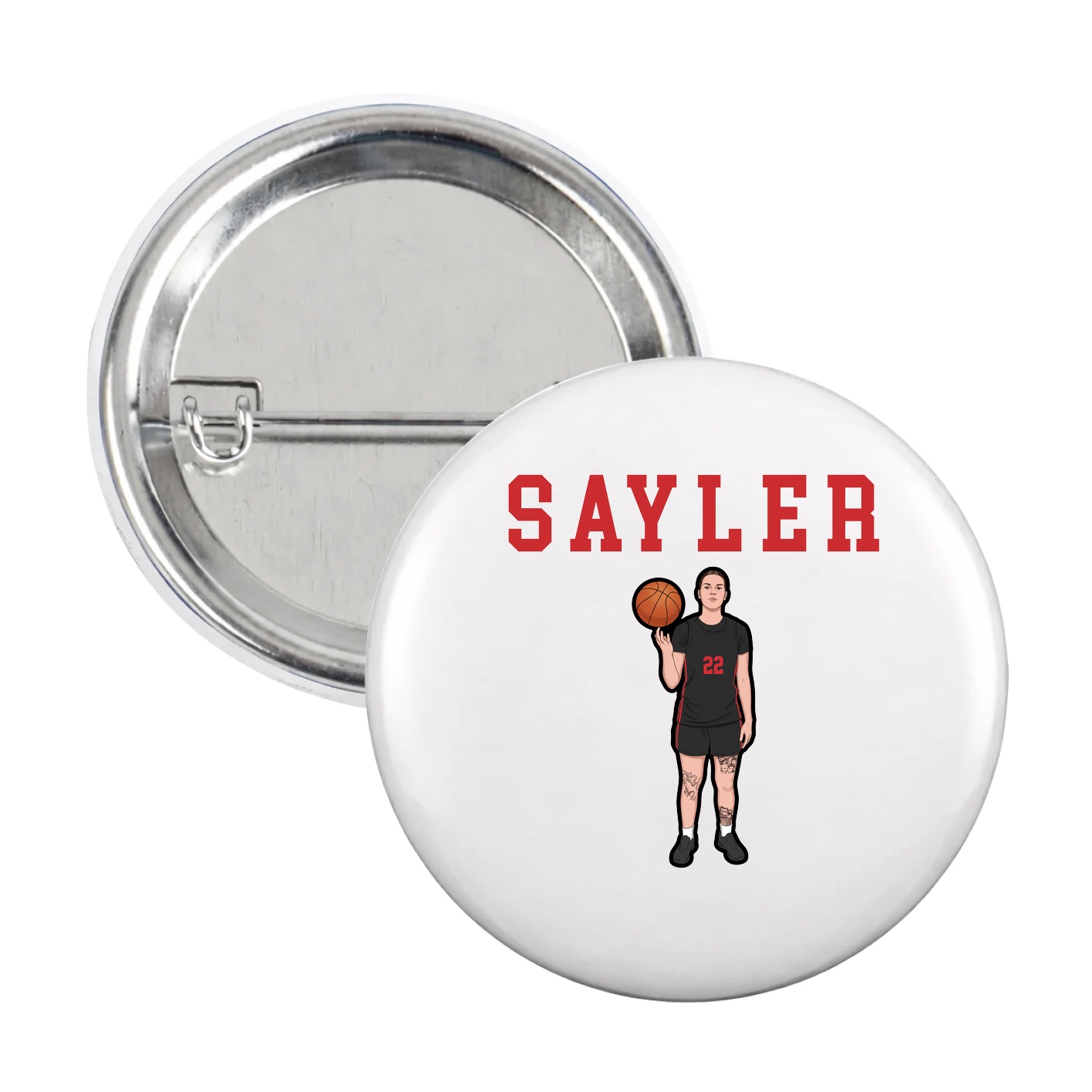 Game Day Button — Shirsey in White