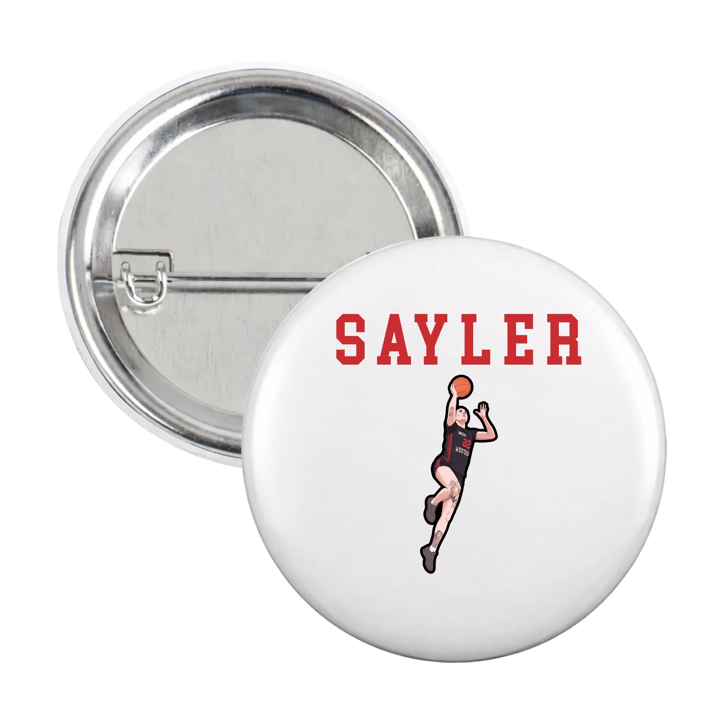 Game Day Button — Shirsey in White