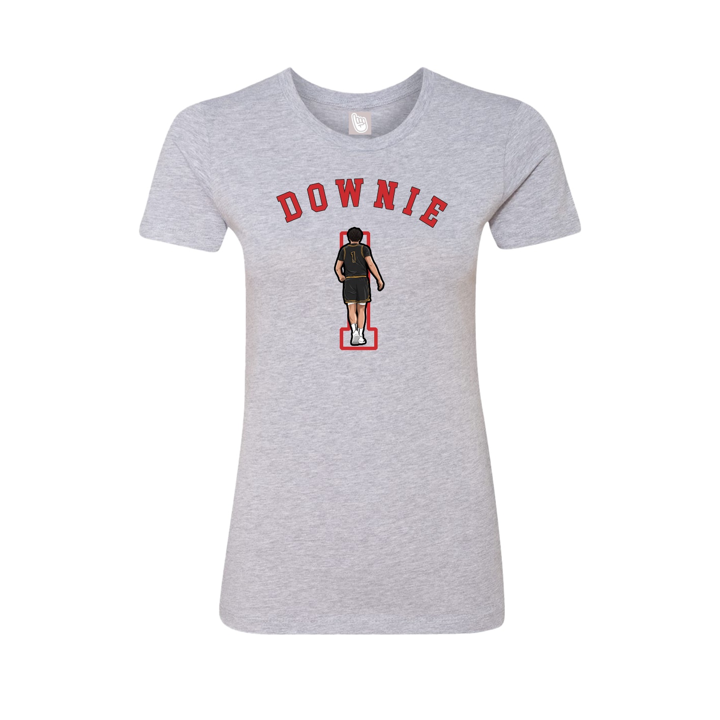 Fitted Women's Tee — Shirsey Arch in Grey
