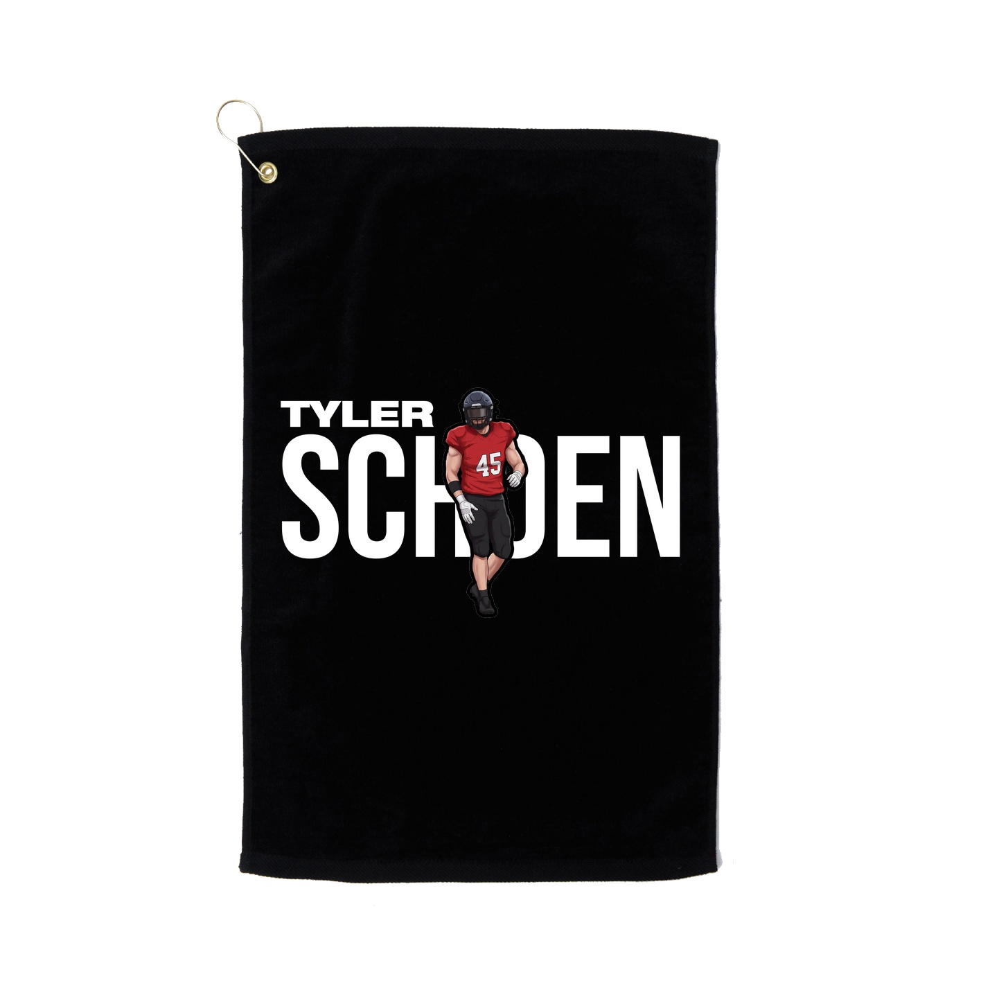Golf Towel — Player Name in Black