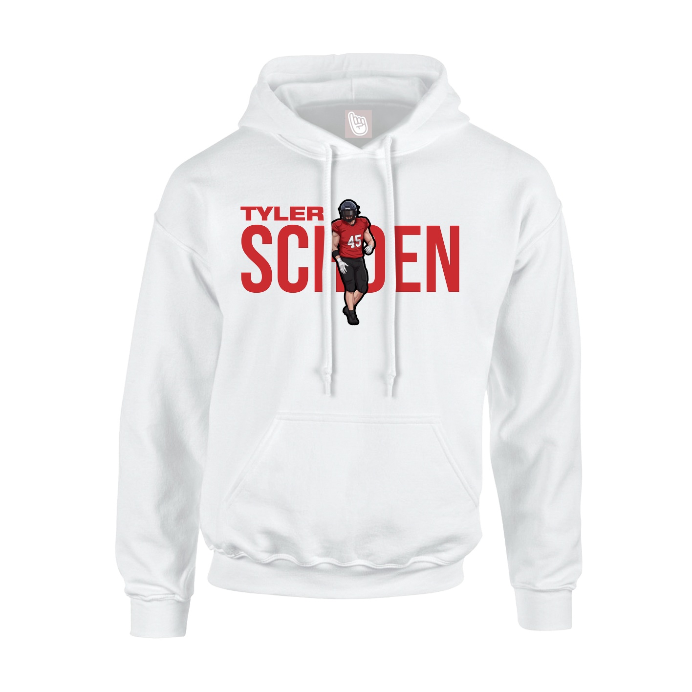 Hoodie — Player Name in White