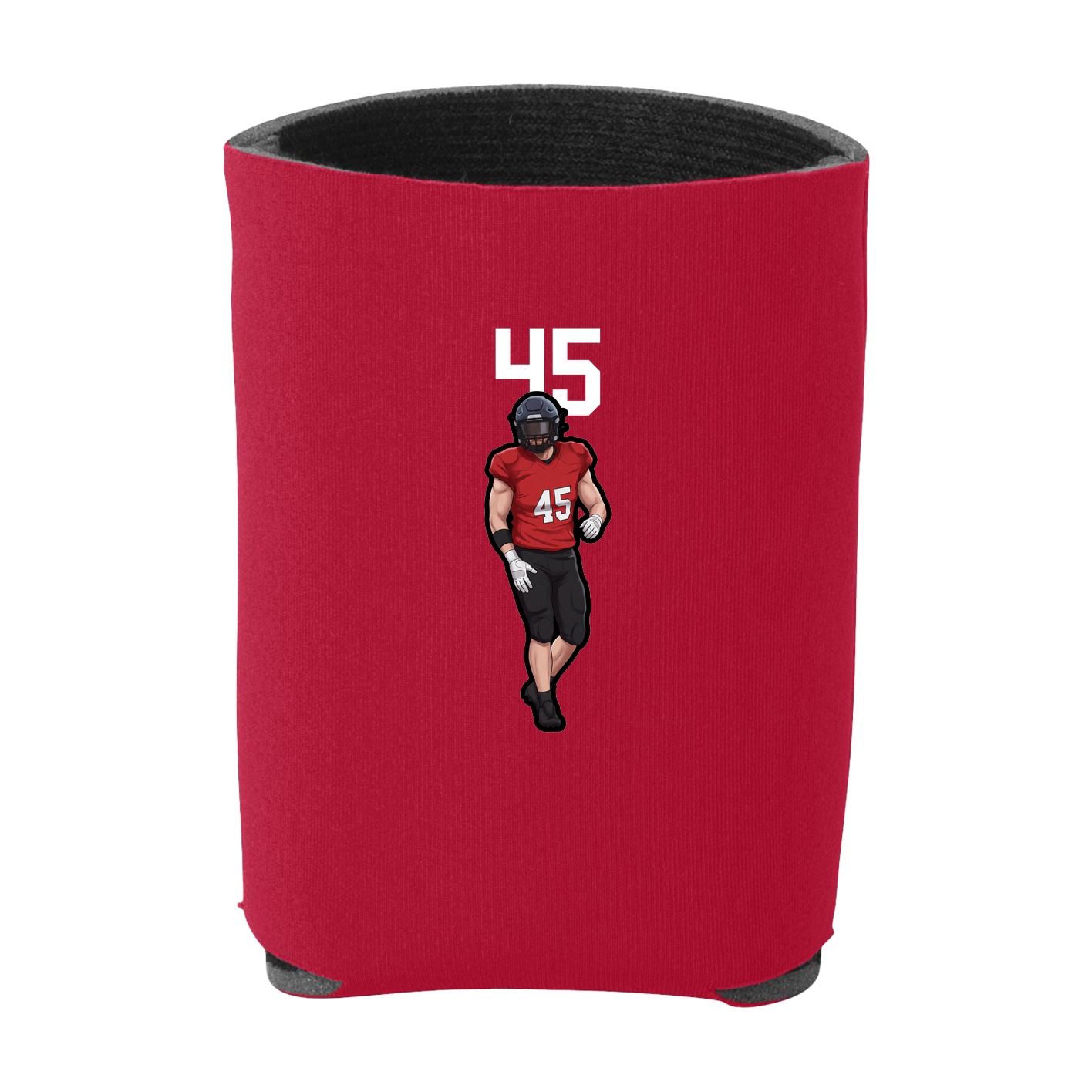Can Holder — Number Top in Red