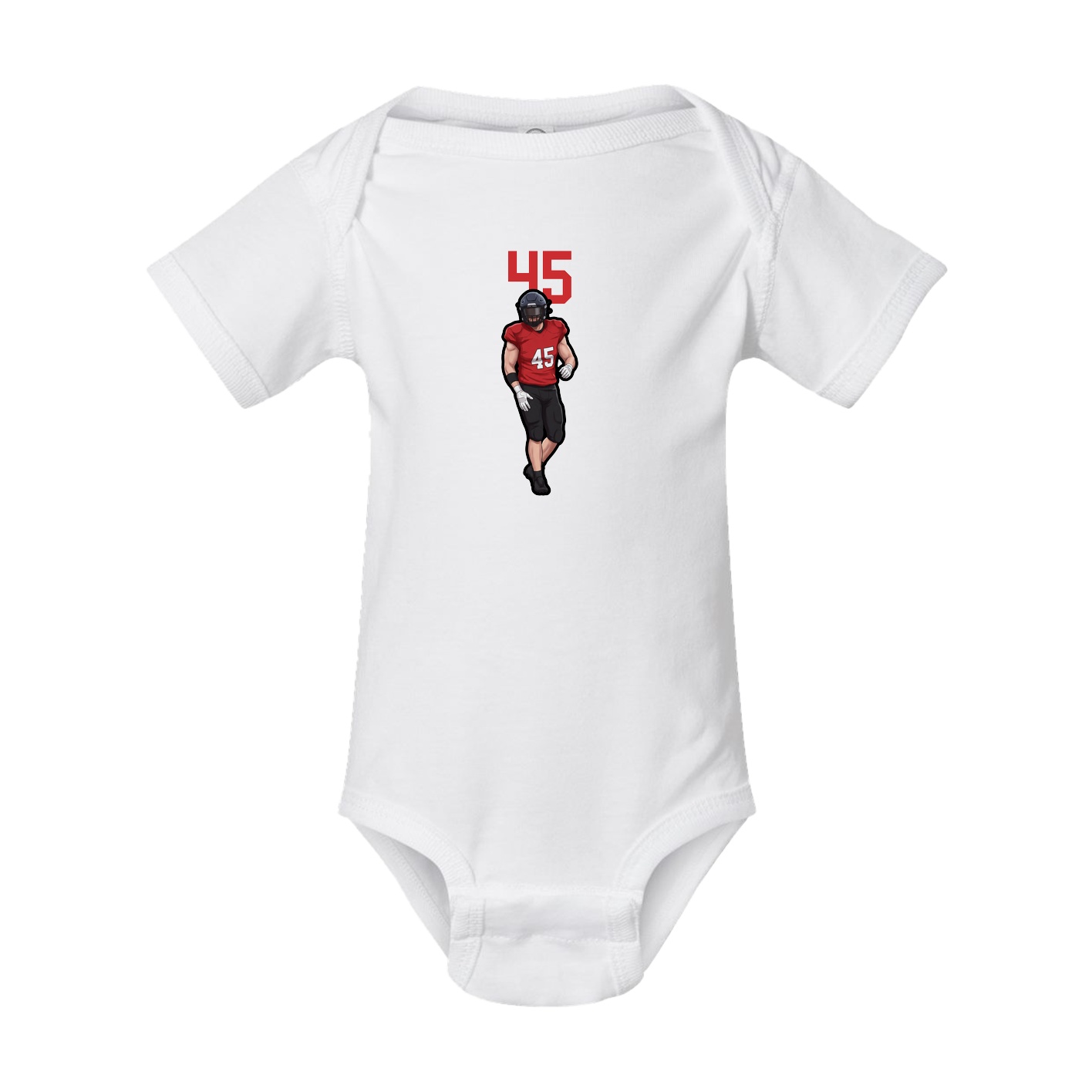 Baby Onesie — Number Top in White
