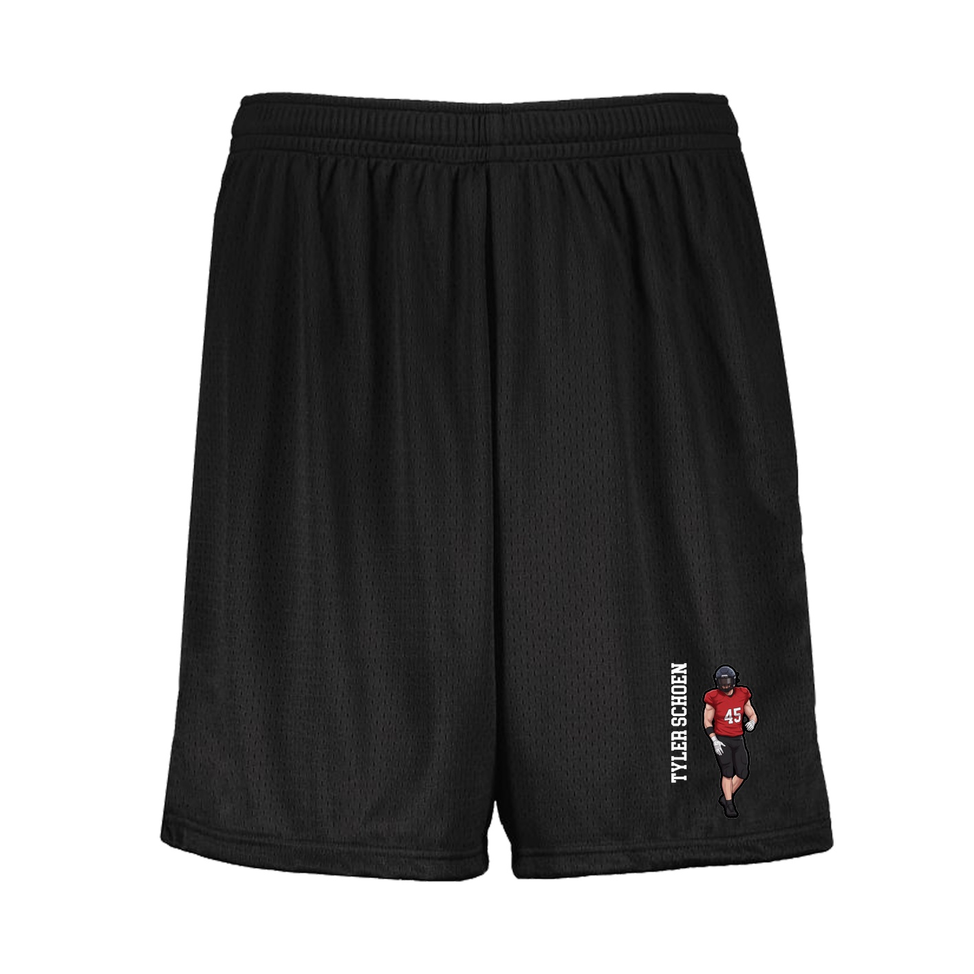 Shorts — Name Vertical in Black