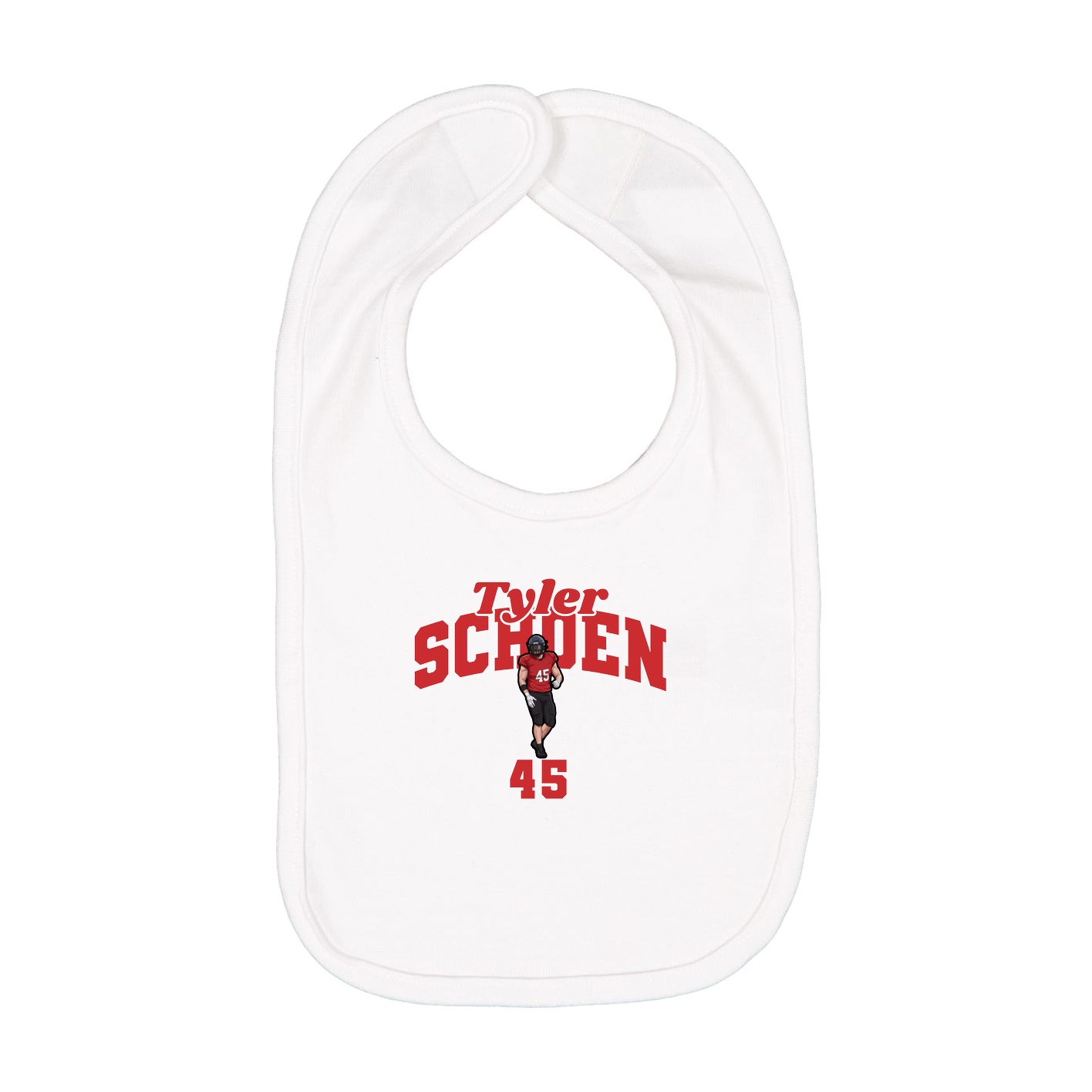 Infant Bib — Signature Arch in White
