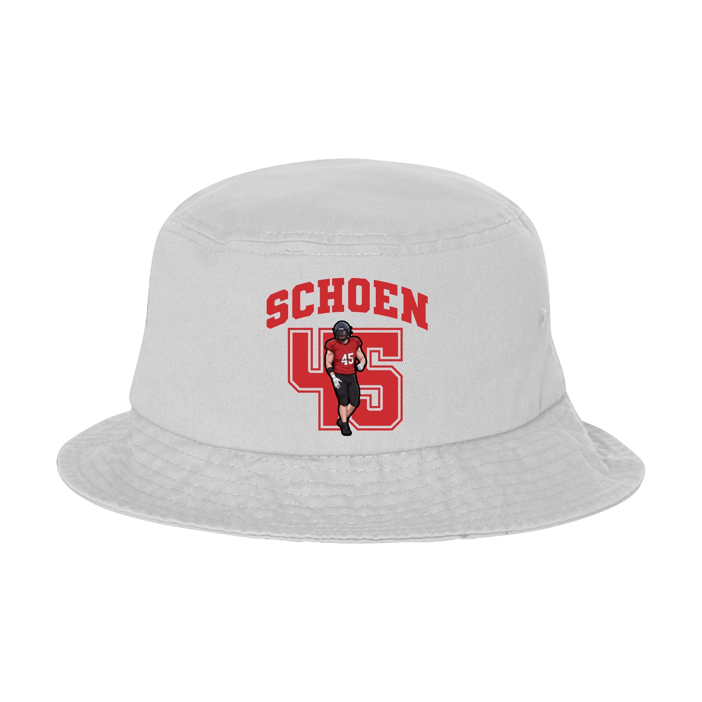 Bucket Cap — Number in White