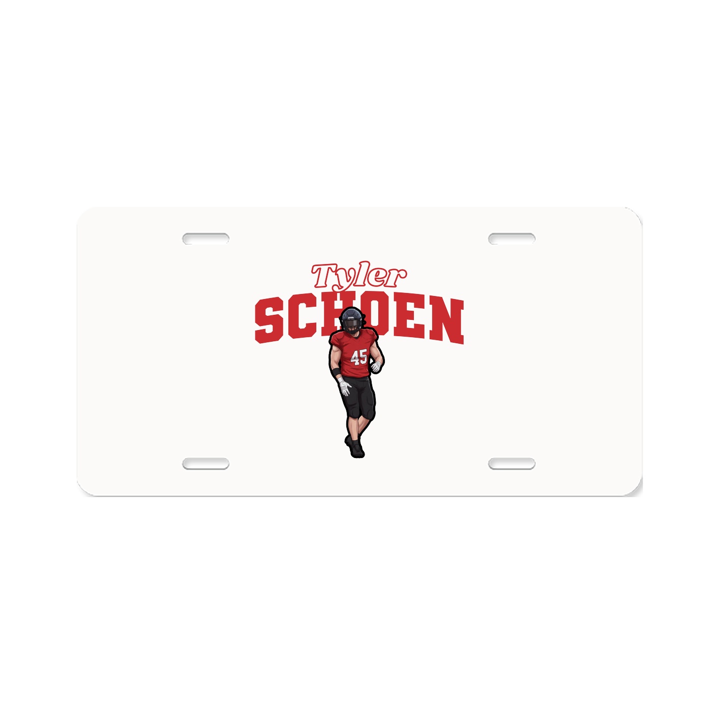 License Plate — Name Arch in Classic