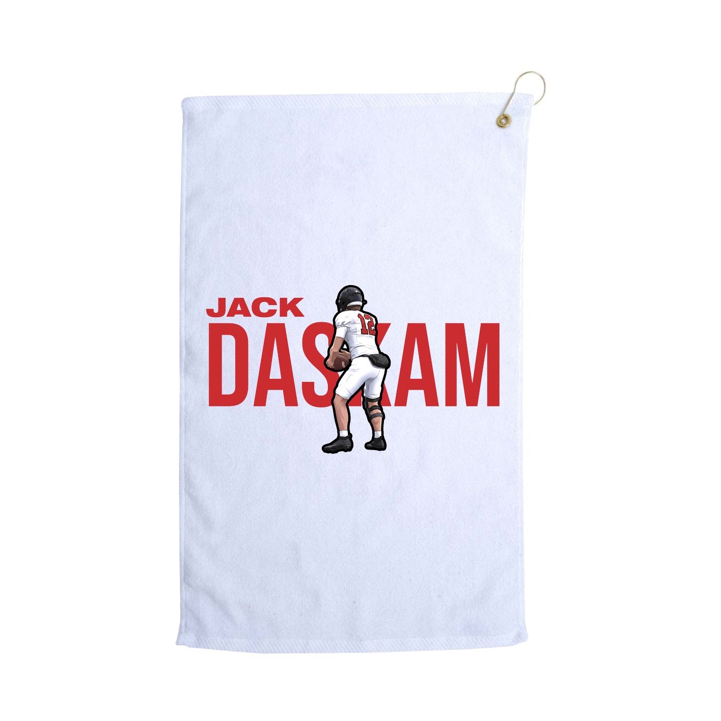 Golf Towel — Player Name in White