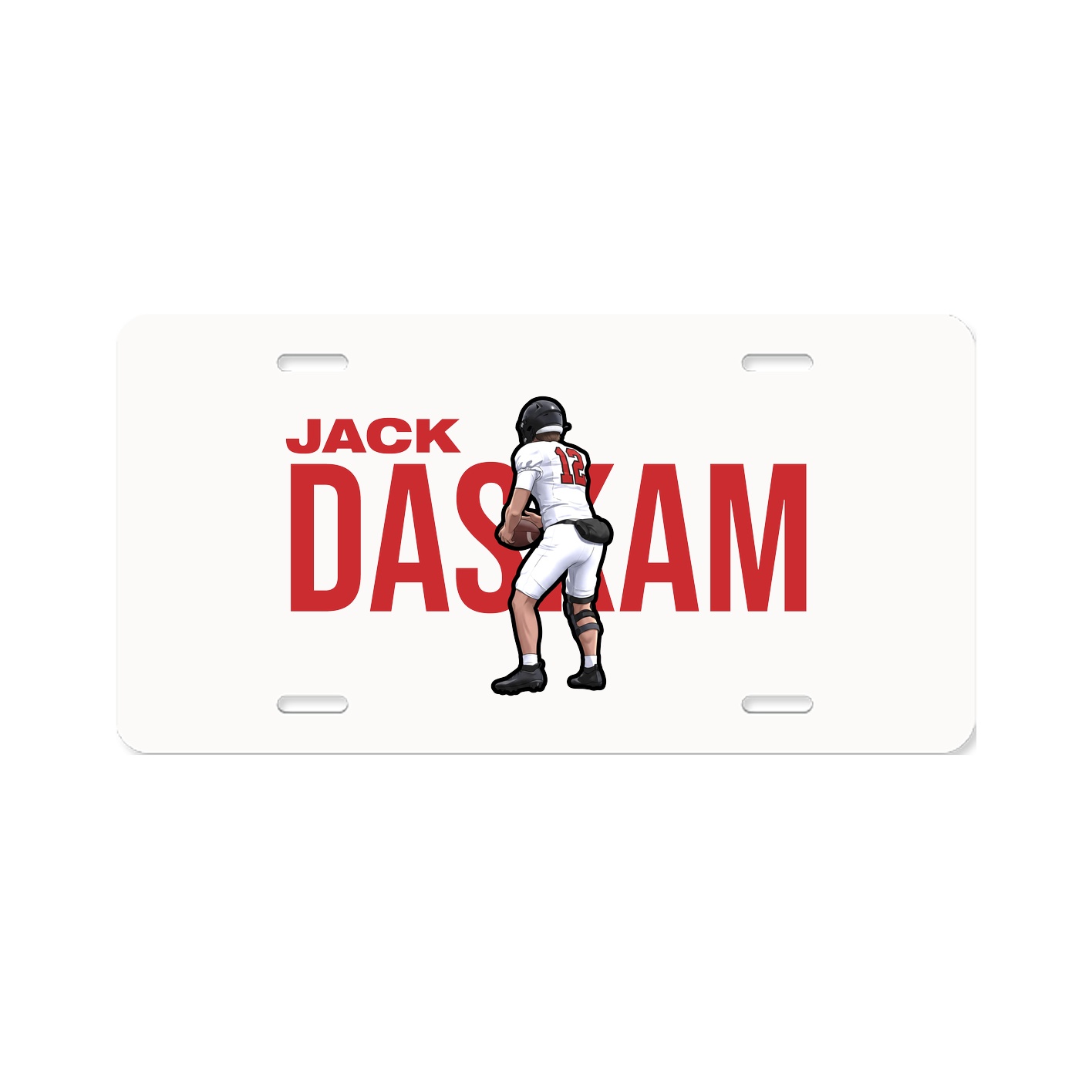 License Plate — Player Name in Classic