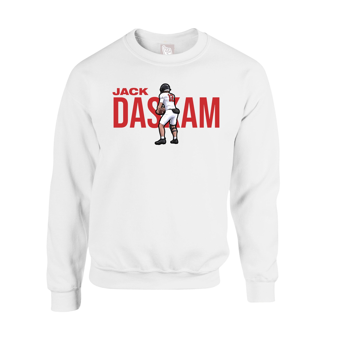 Fleece Crew — Player Name in White
