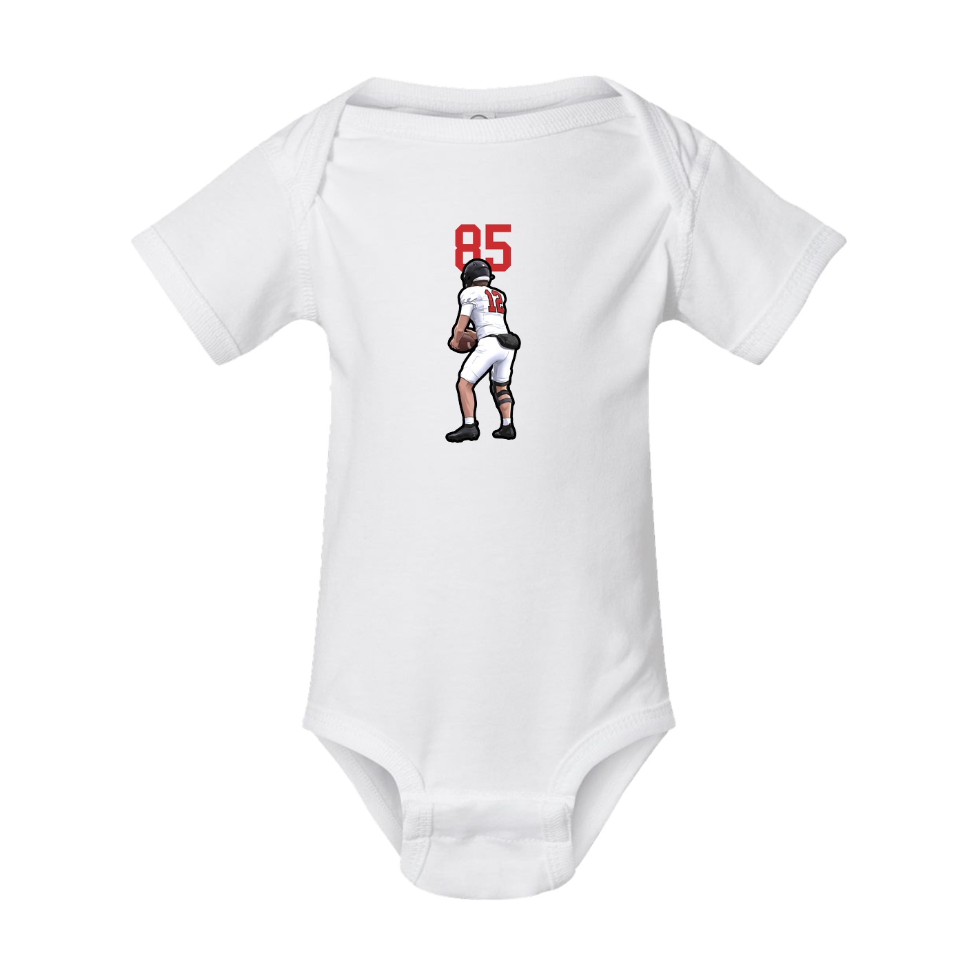 Baby Onesie — Number Top in White