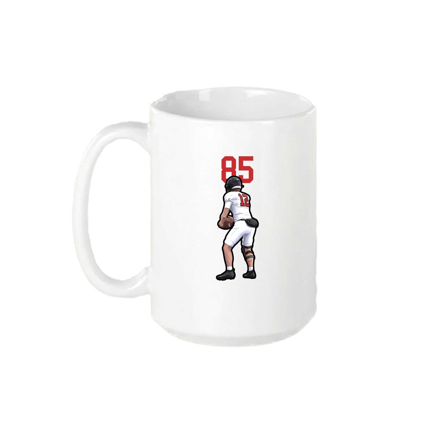 15oz Coffee Mug — Number Top in White