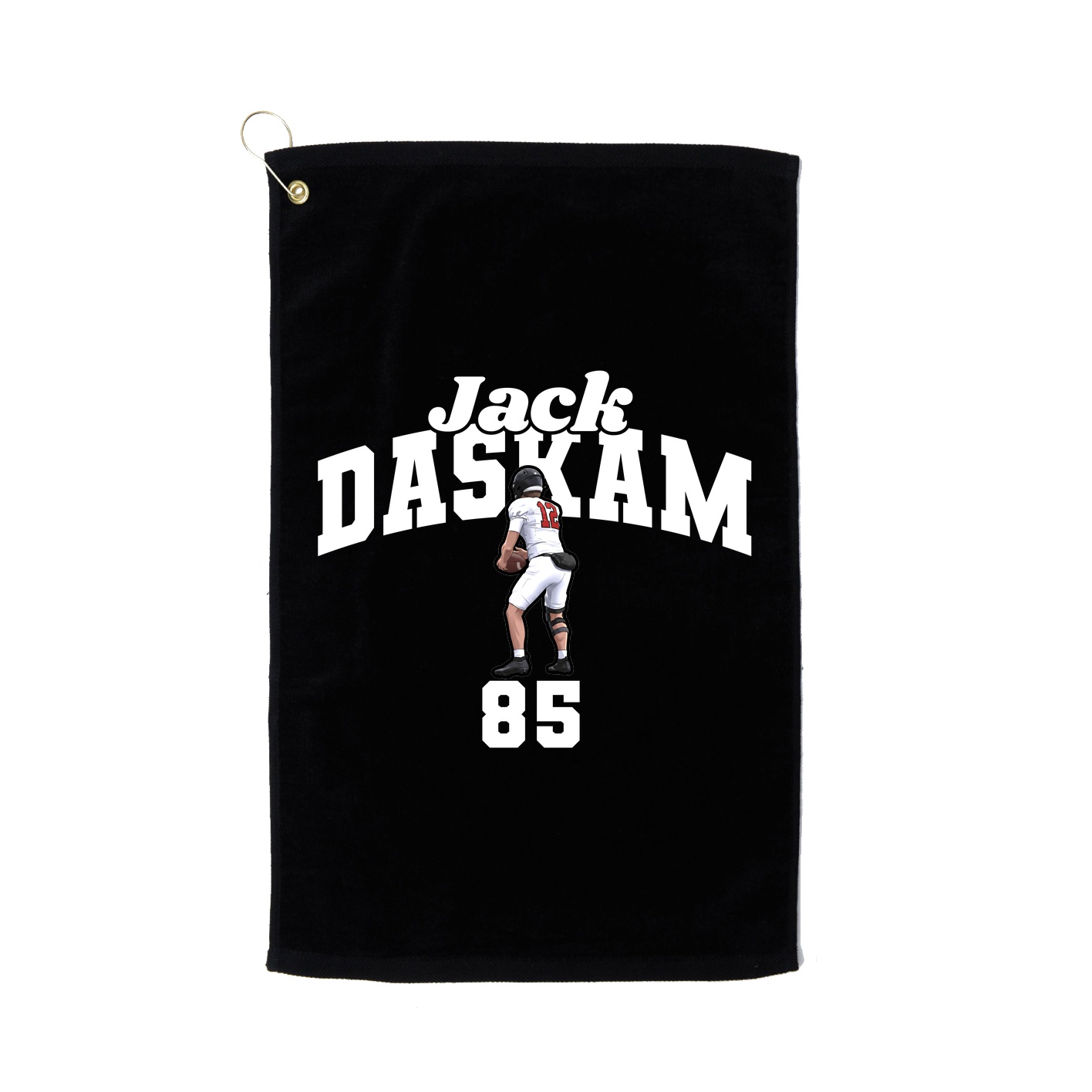 Golf Towel — Signature Arch in Black