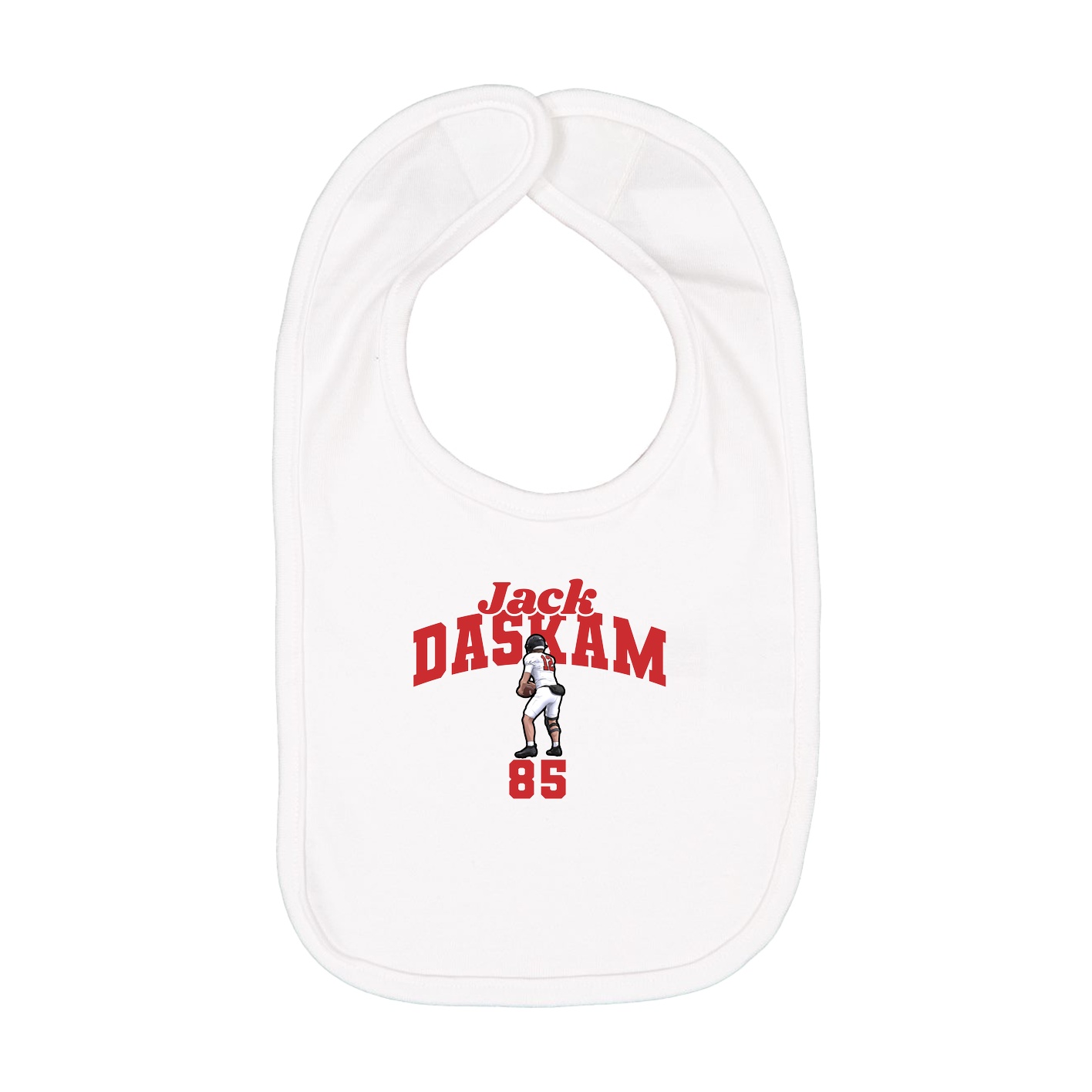 Infant Bib — Signature Arch in White