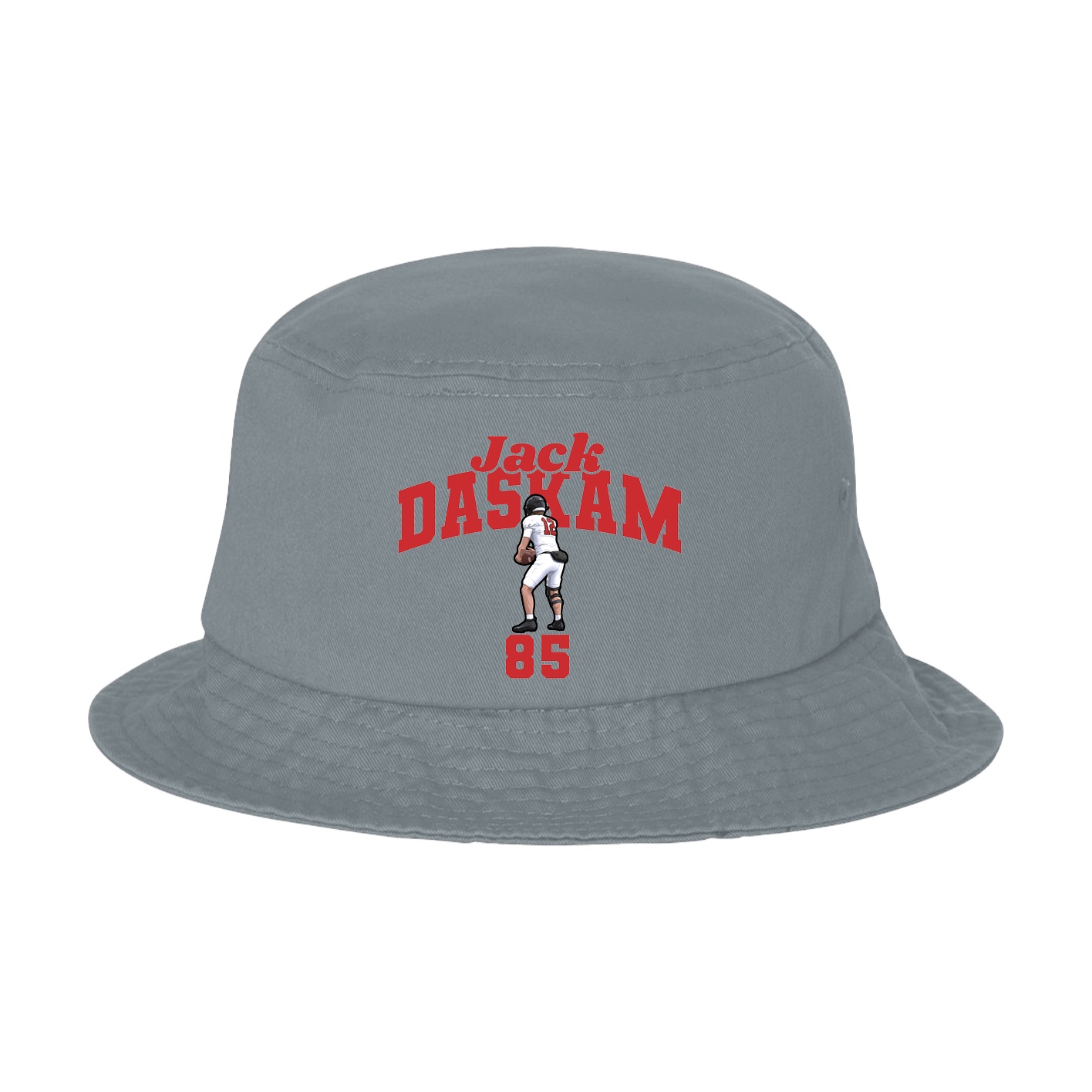 Bucket Cap — Signature Arch in Grey
