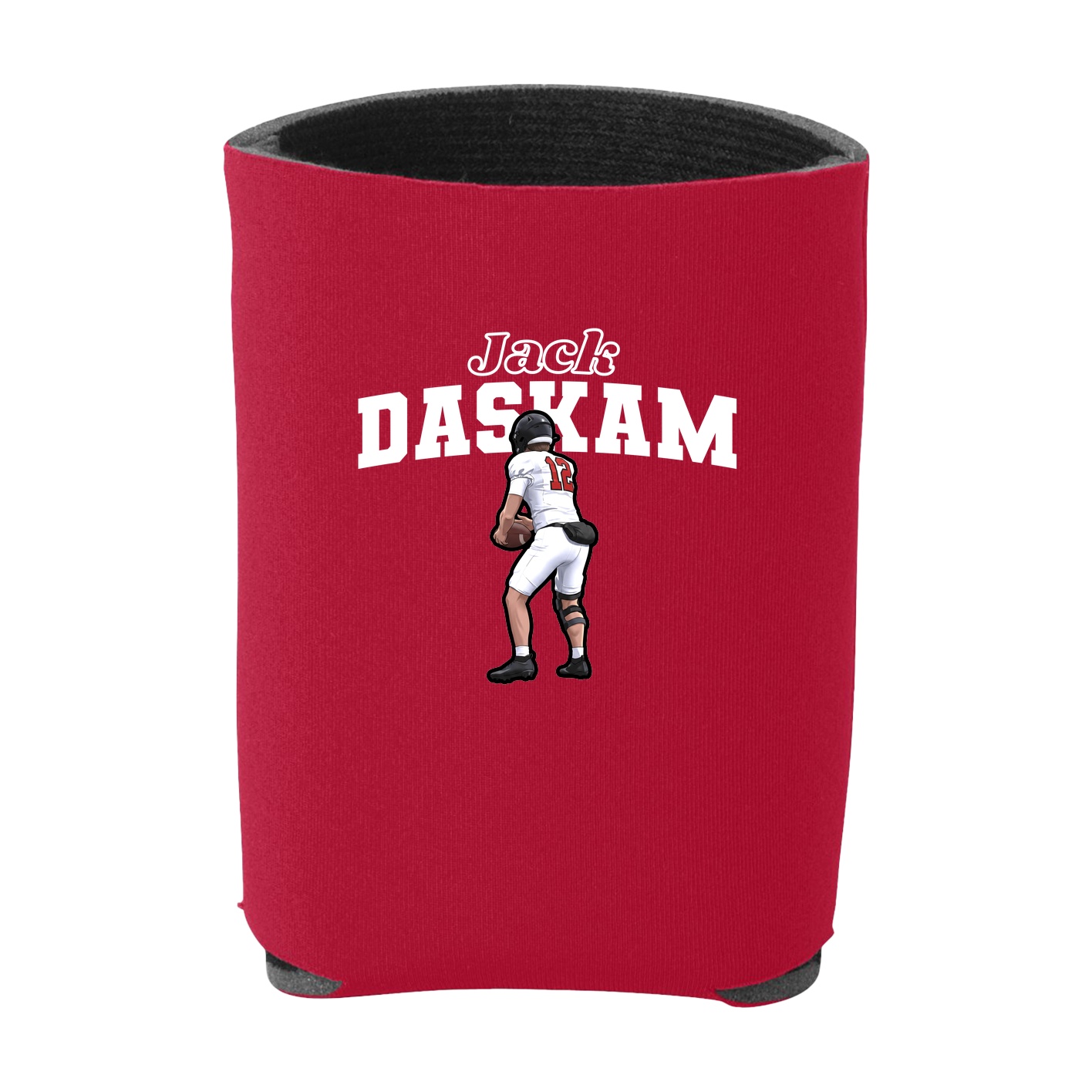 Can Holder — Name Arch in Red