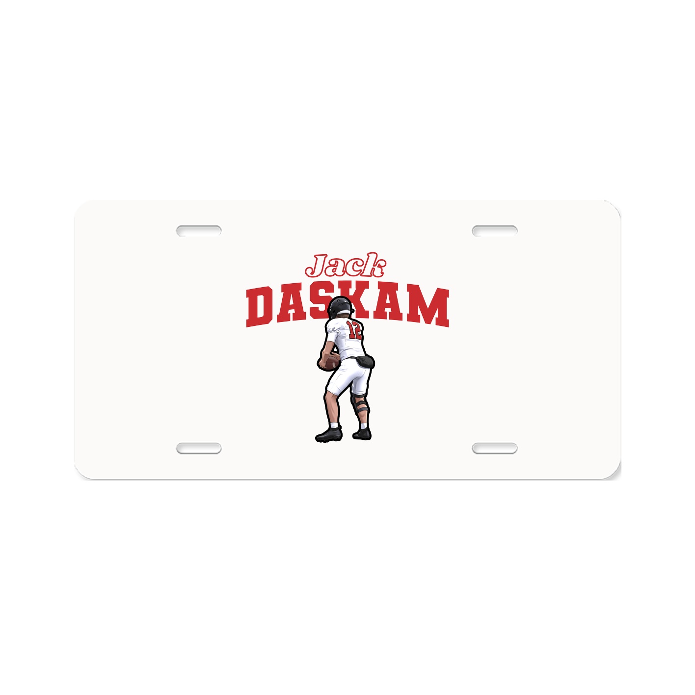 License Plate — Name Arch in Classic