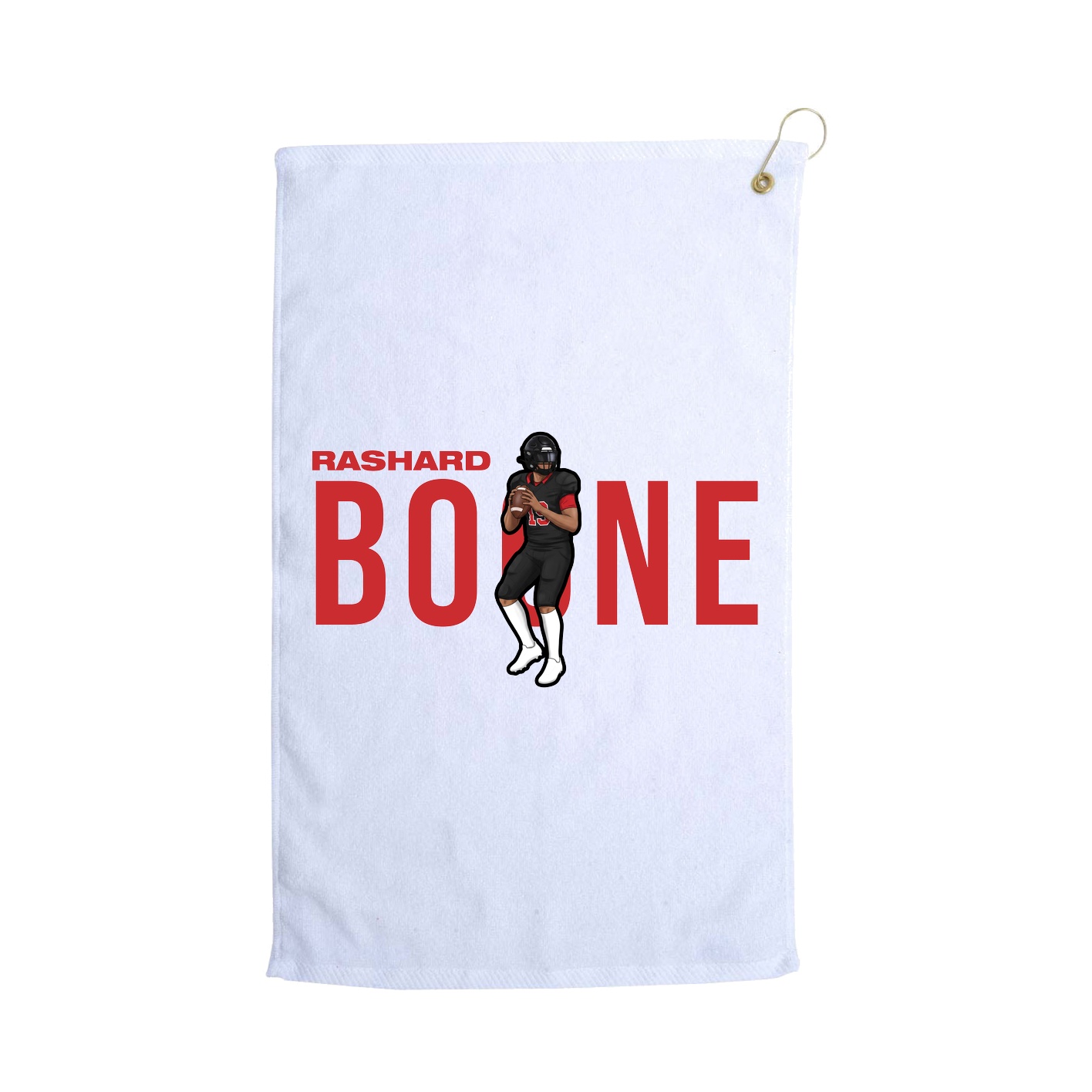 Golf Towel — Player Name in White