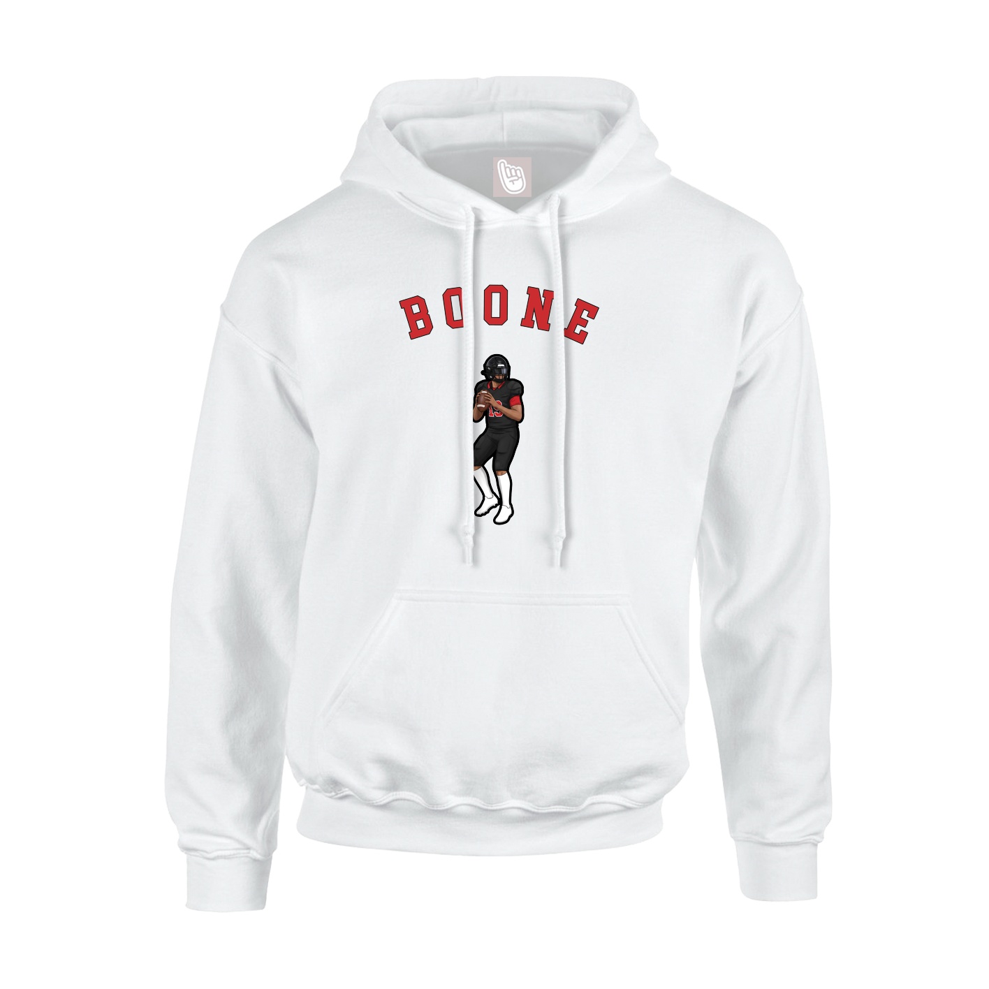 Youth Hoodie — Shirsey Arch in White