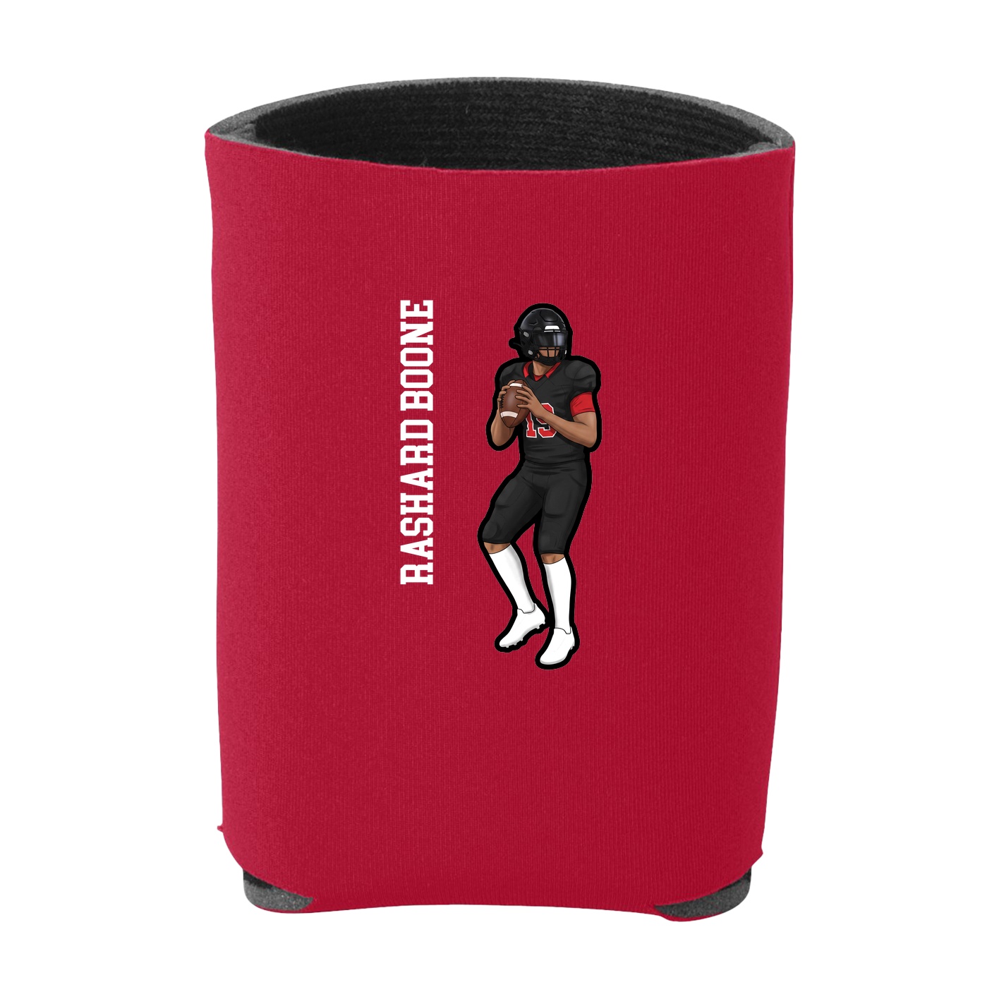 Can Holder — Name Vertical in Red