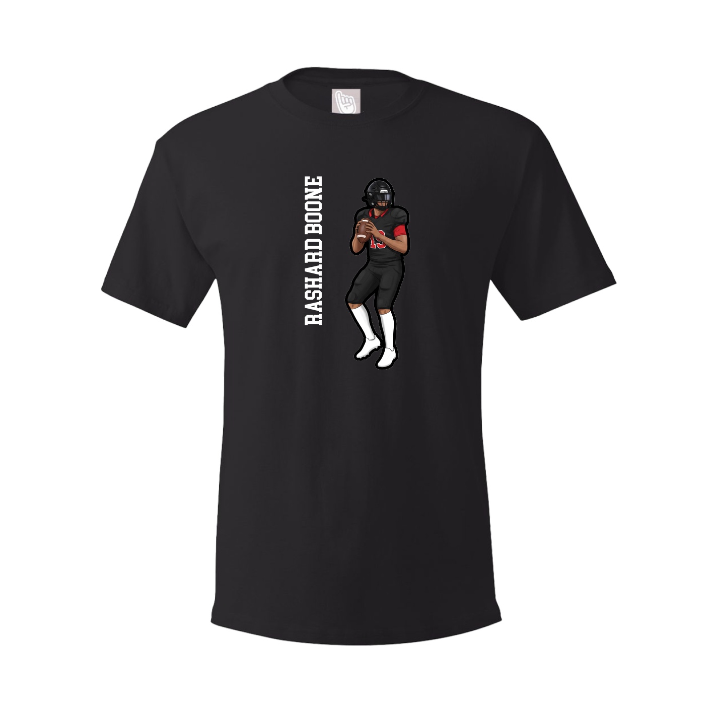 Tee — Name Vertical in Black