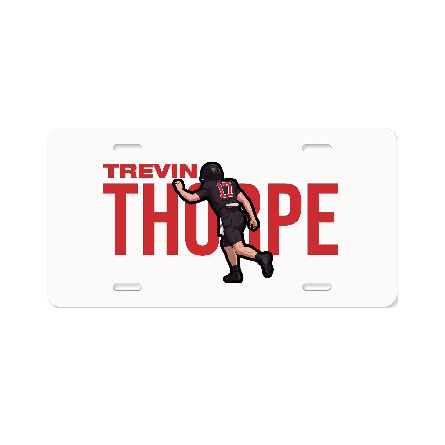 License Plate — Player Name in Classic
