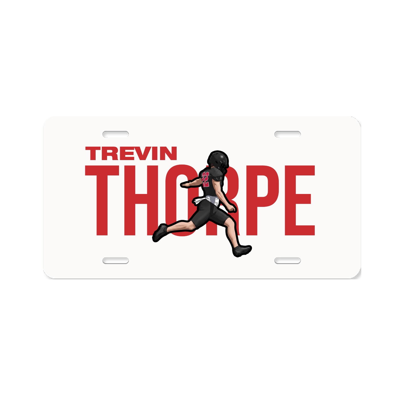 License Plate — Player Name in Classic