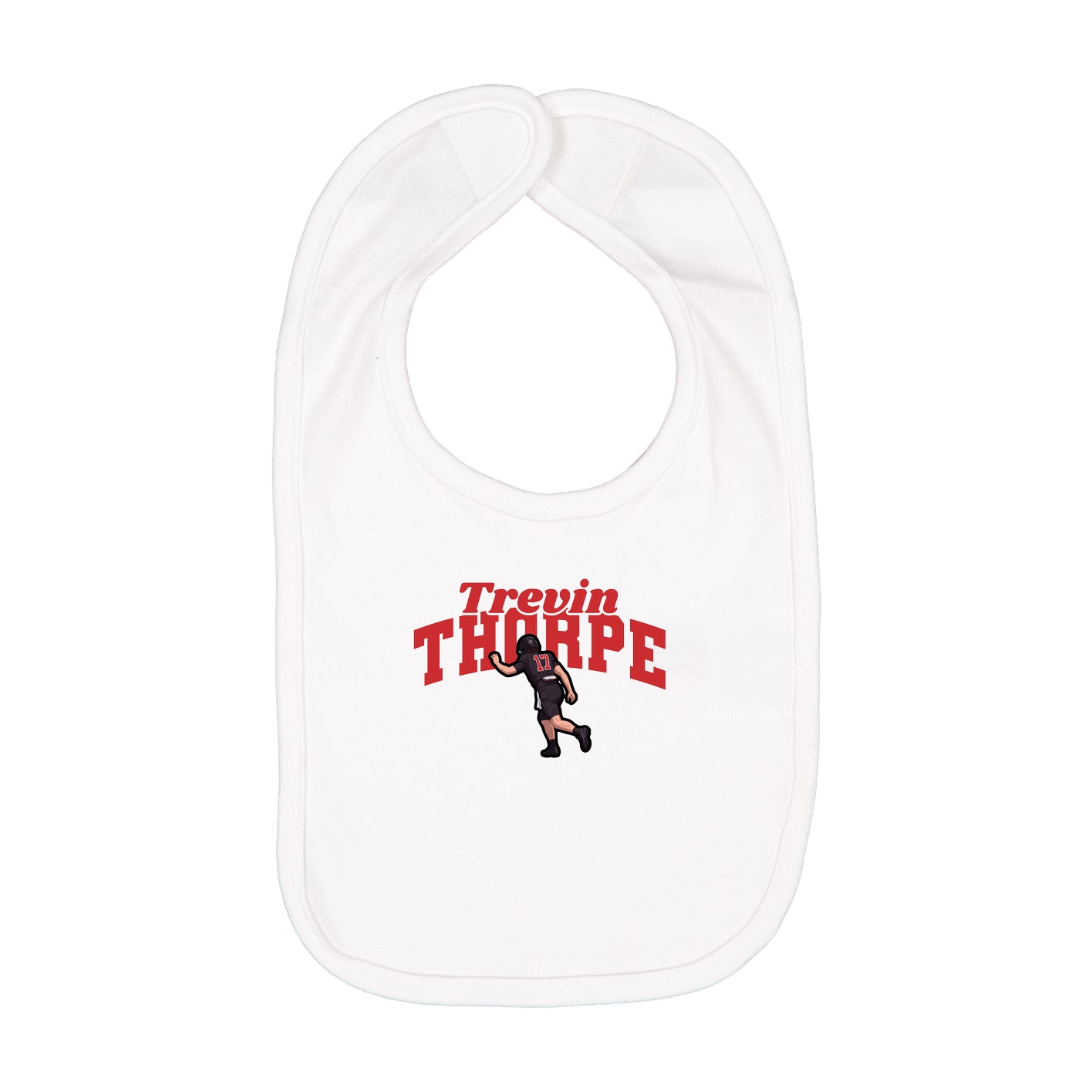 Infant Bib — Signature Arch in White