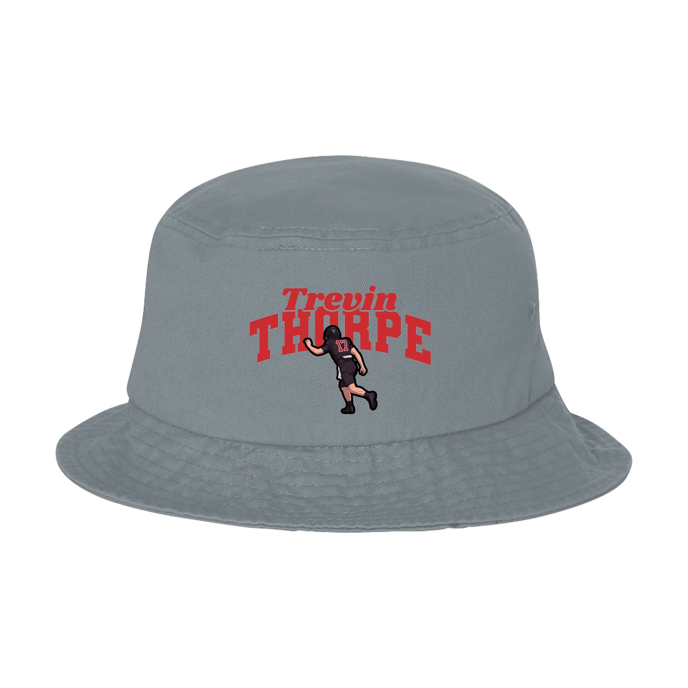 Bucket Cap — Signature Arch in Grey