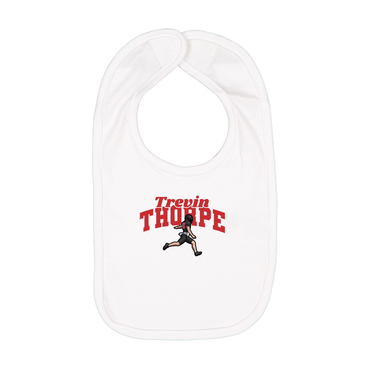 Infant Bib — Signature Arch in White