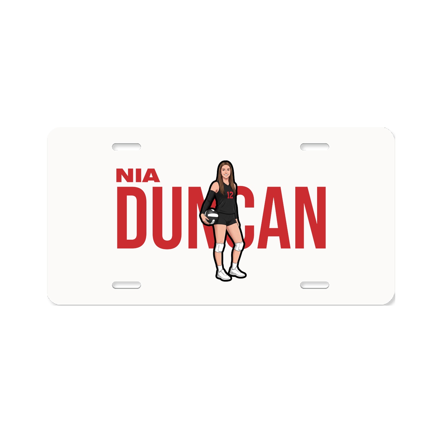License Plate — Player Name in Classic