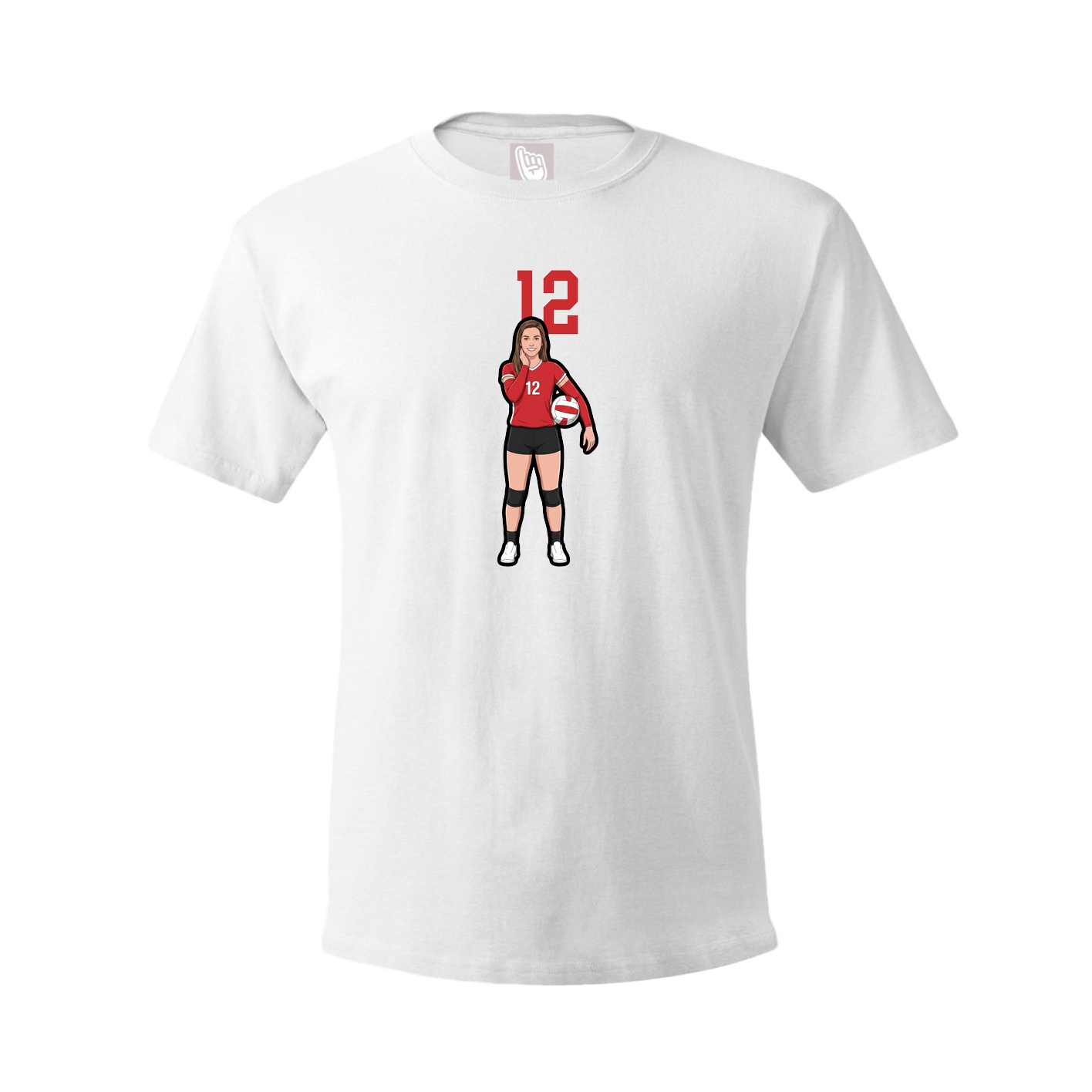 Tee — Number Top in White