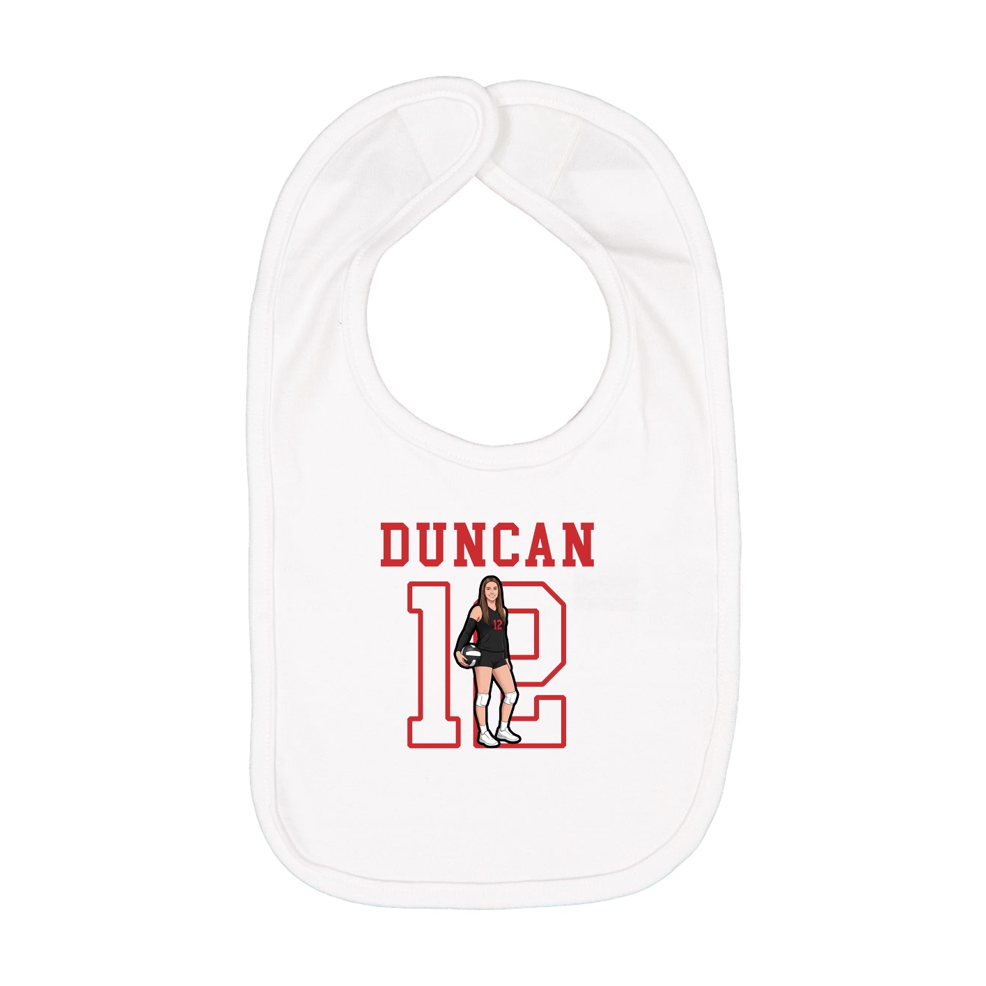 Infant Bib — Shirsey in White