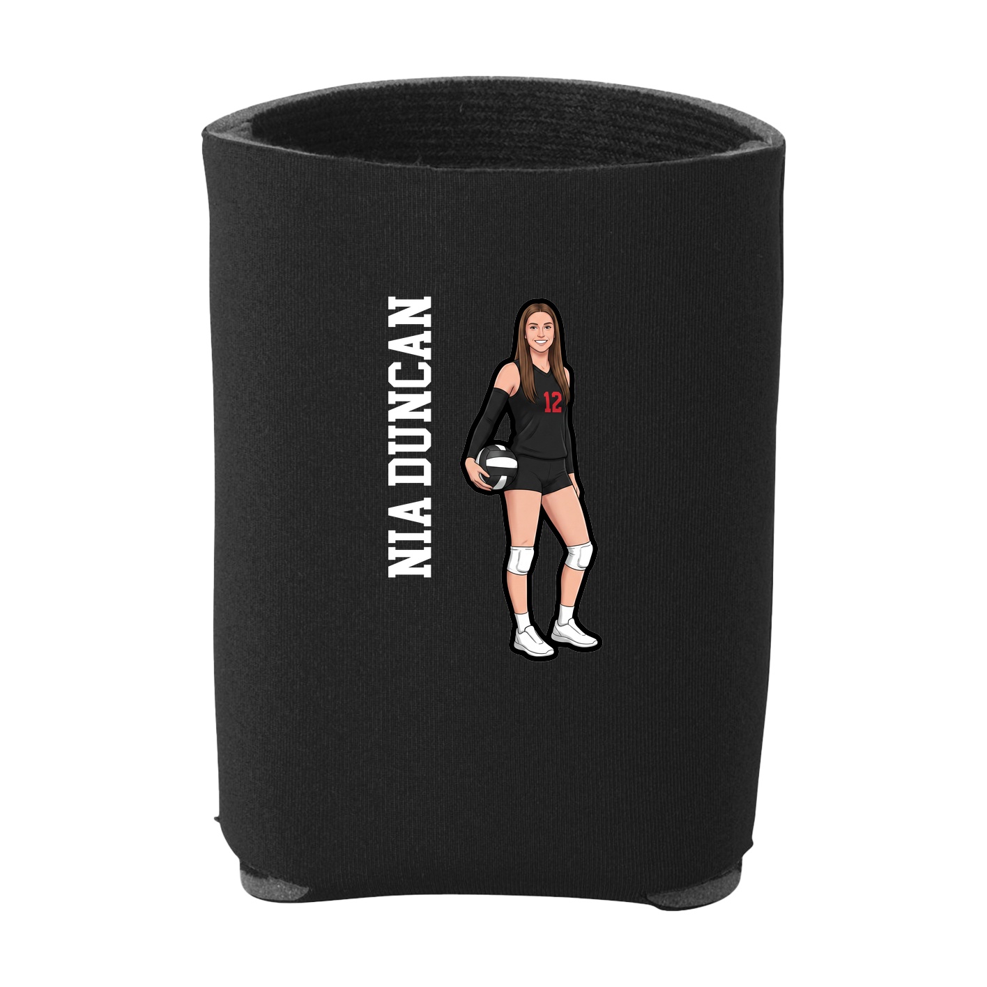 Can Holder — Name Vertical in Black