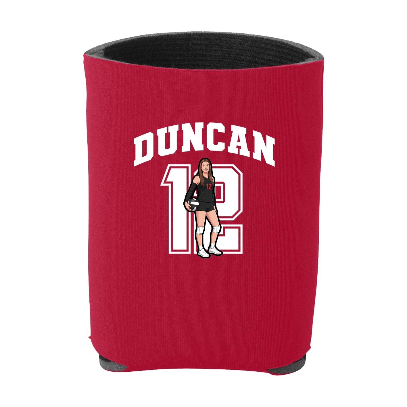 Can Holder — Number in Red