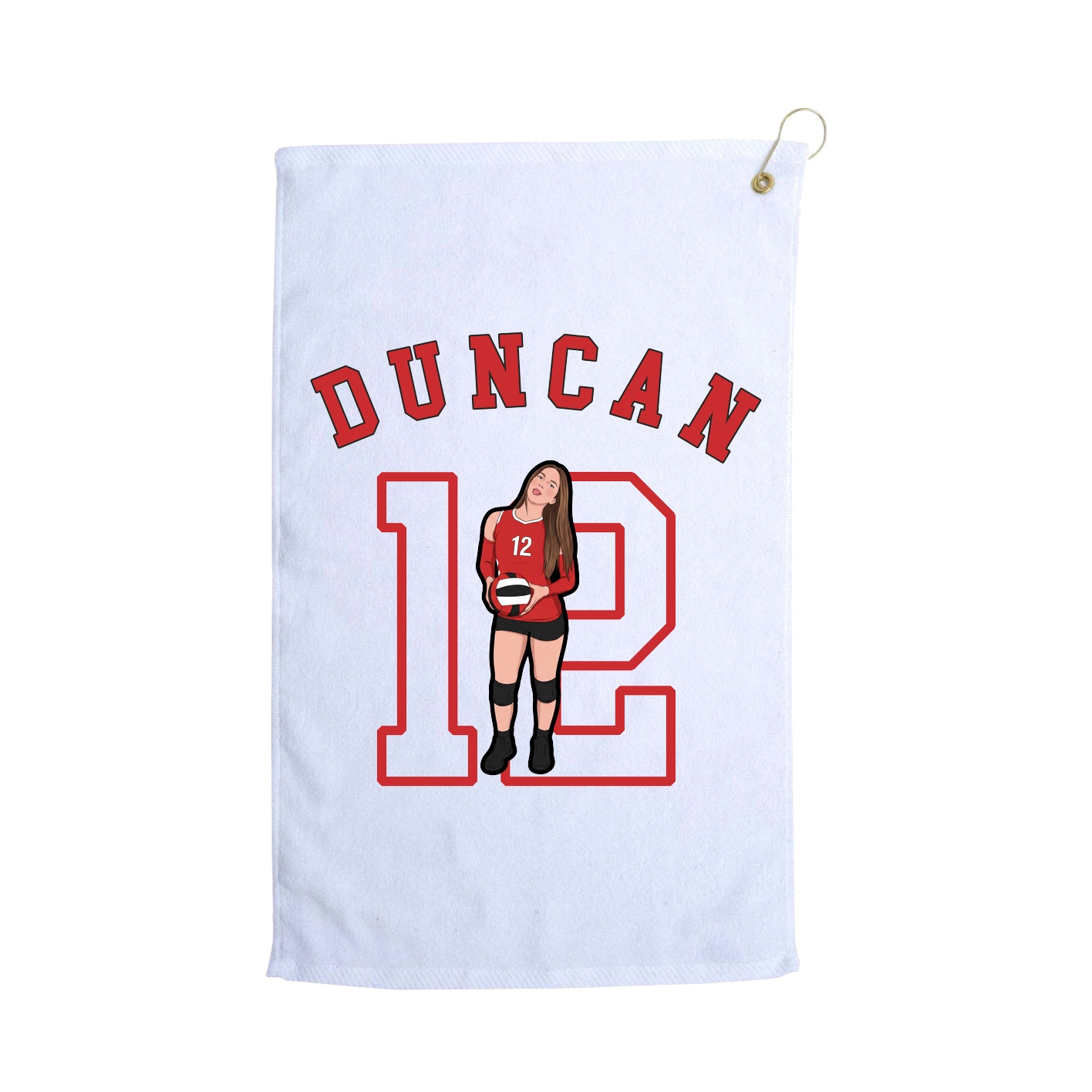 Golf Towel — Shirsey Arch in White