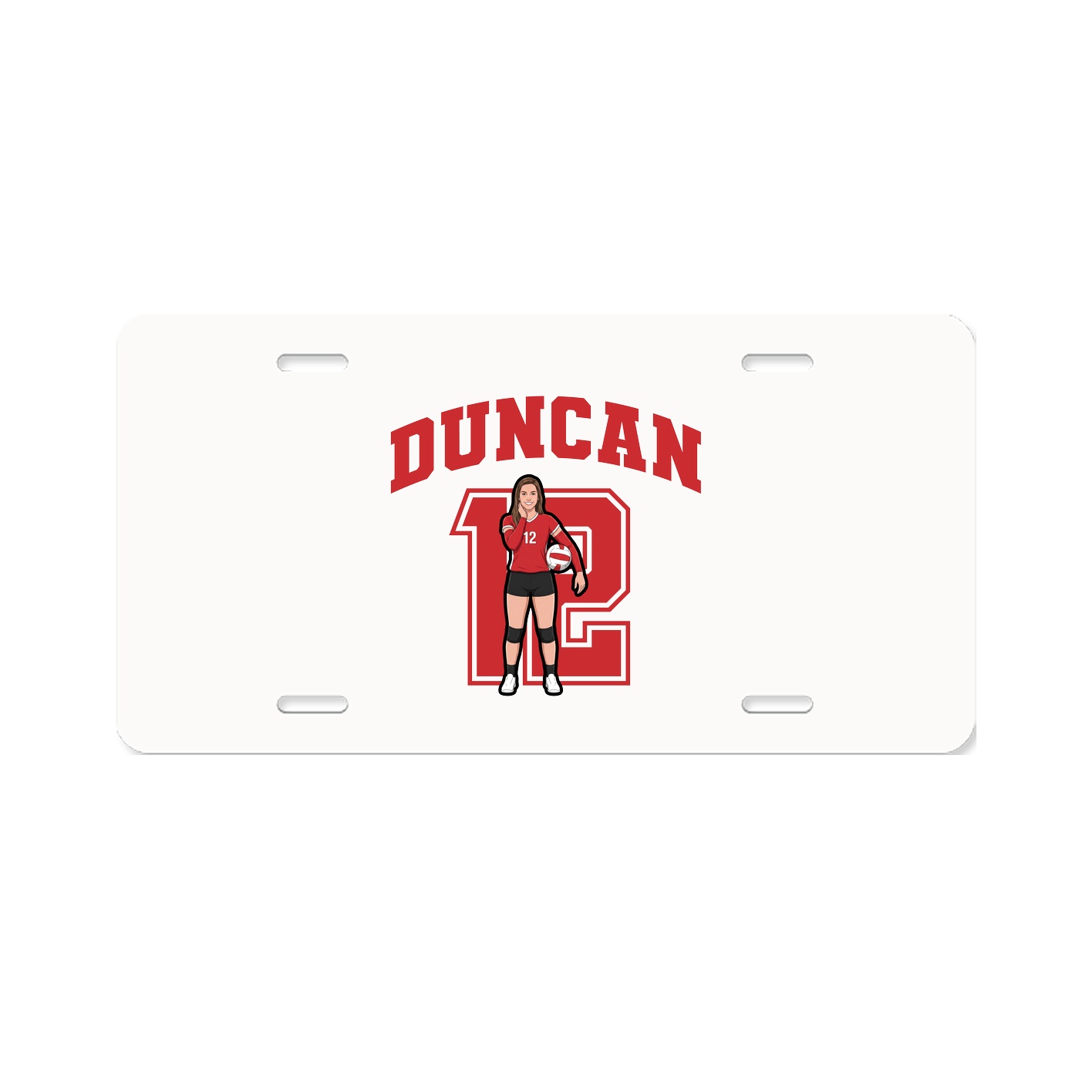 License Plate — Number in Classic
