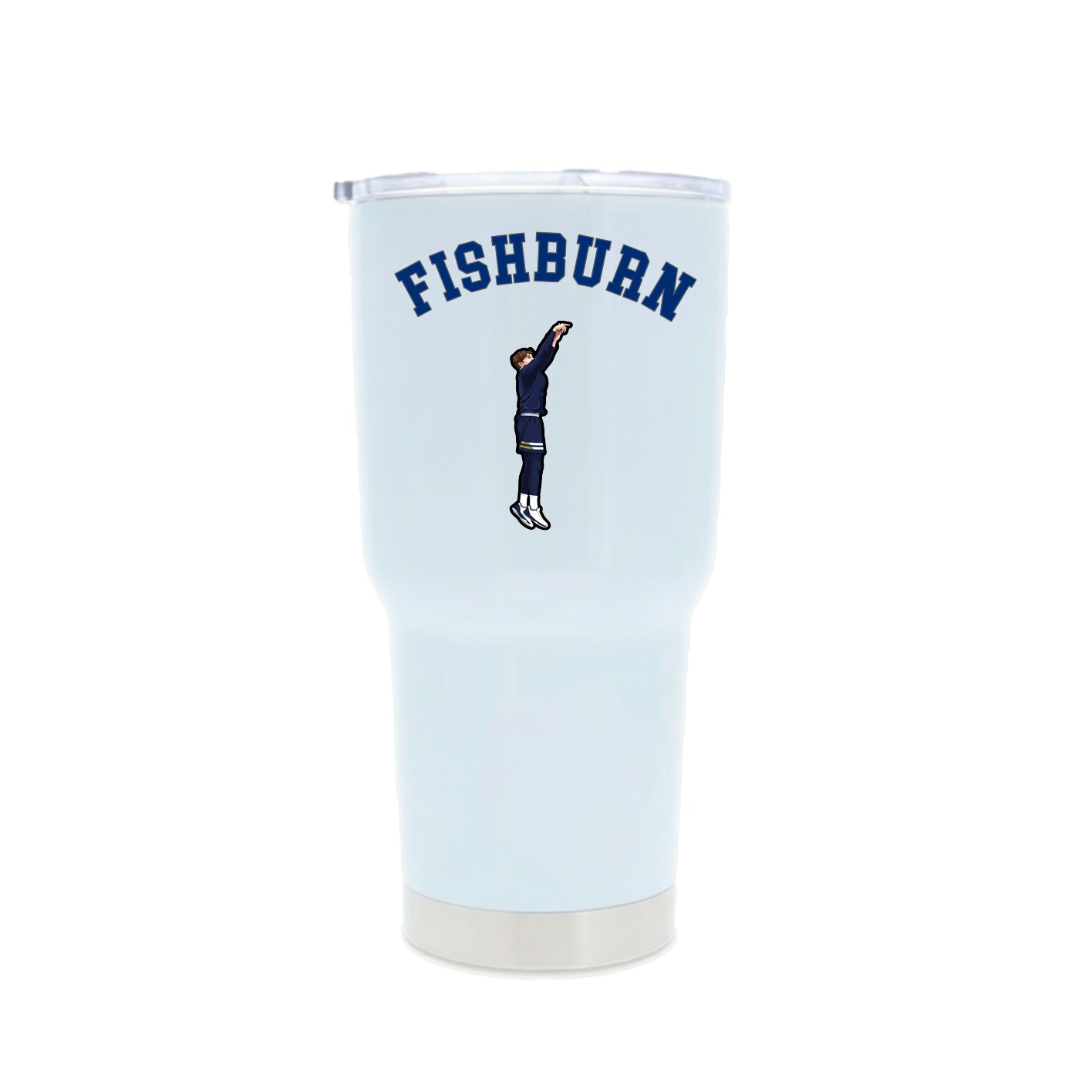 30oz Stainless Steel Tumbler — Shirsey Arch in White