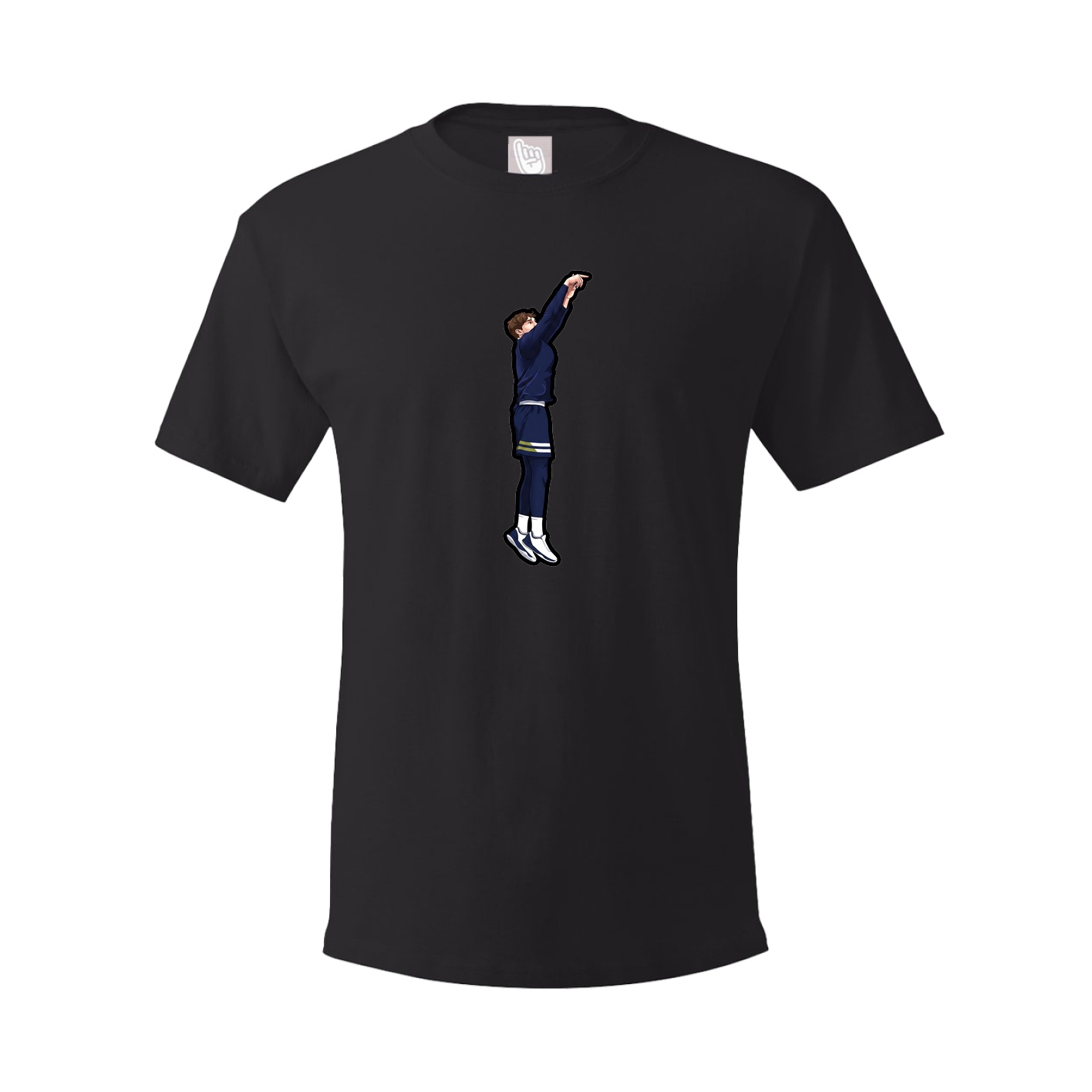 Youth Tee — Name Vertical in Black