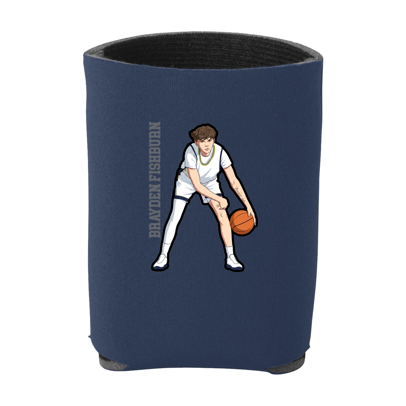 Can Holder — Name Vertical in Navy