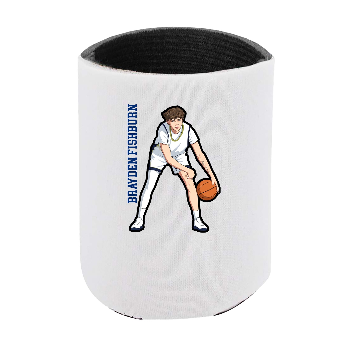 Can Holder — Name Vertical in White